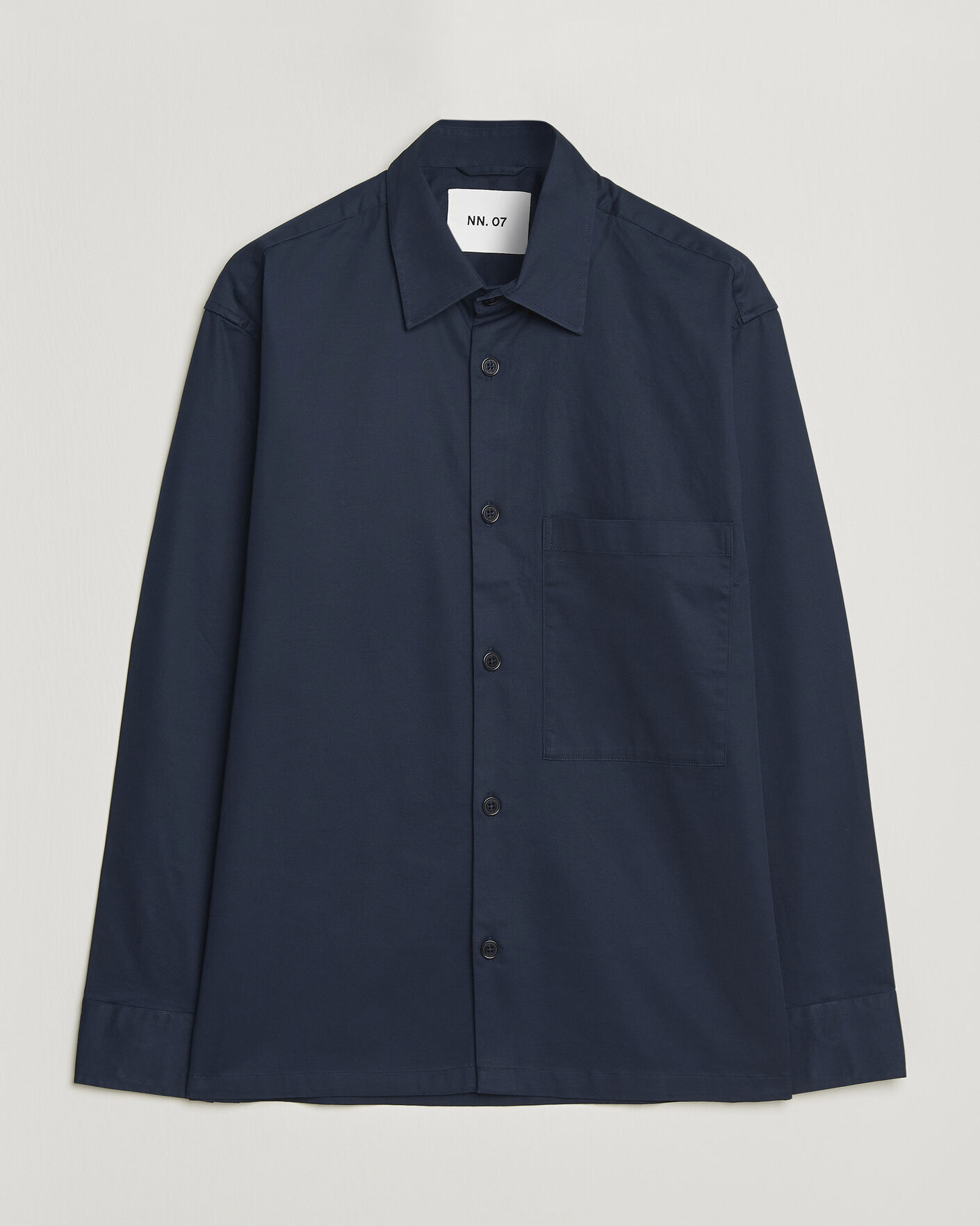 Heren | Overhemden | NN07 | Freddy Cotton Overshirt Navy Blue