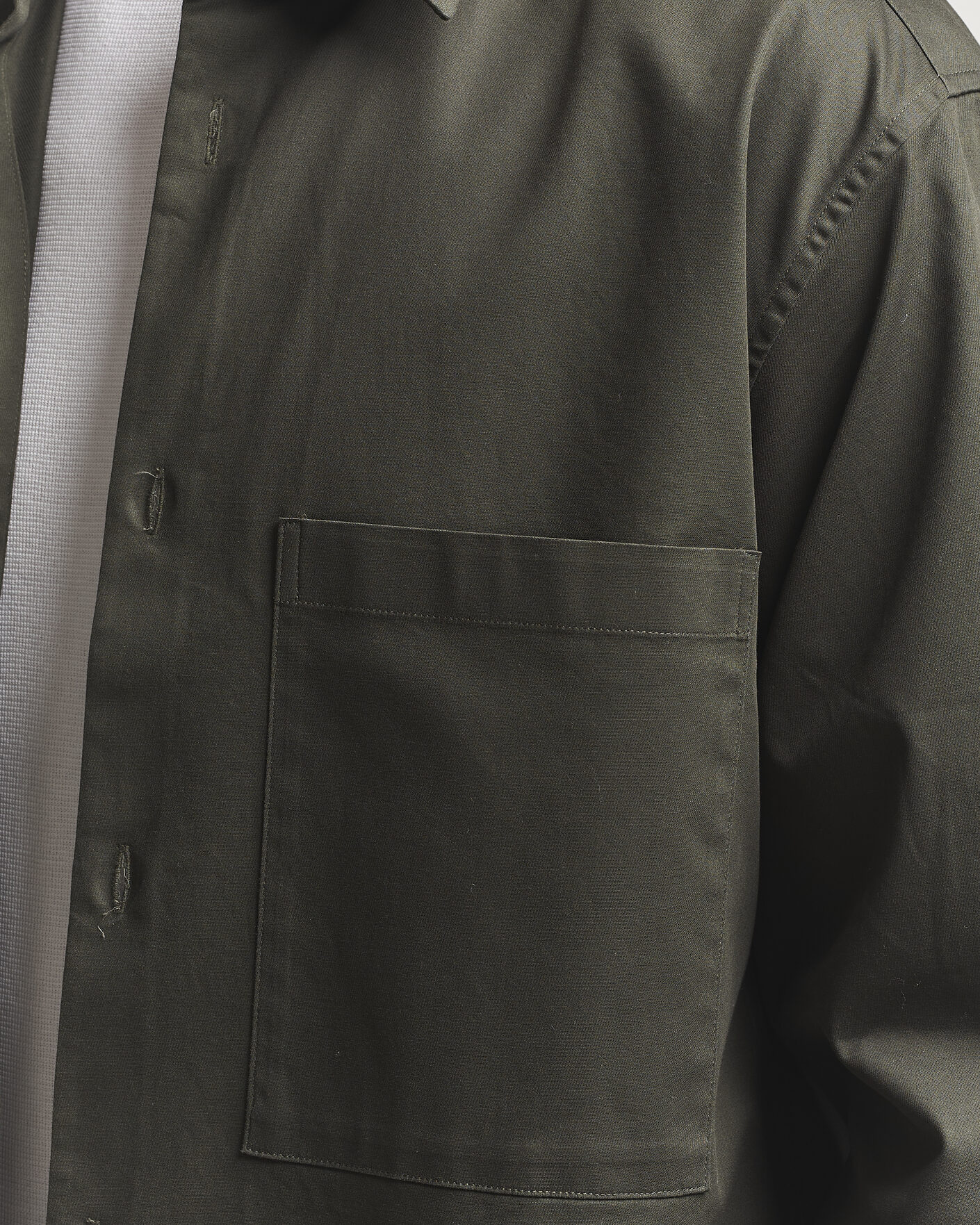 Heren | Overhemden | NN07 | Freddy Cotton Overshirt Dark Army