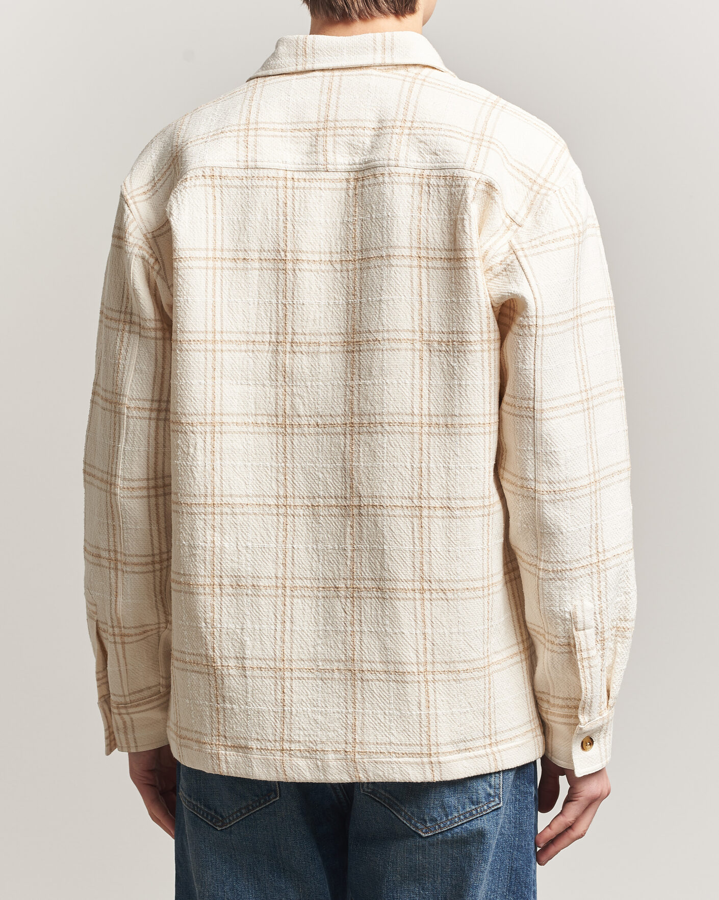 Homme | Chemises | NN07 | Adwin Checked Overshirt Ivory