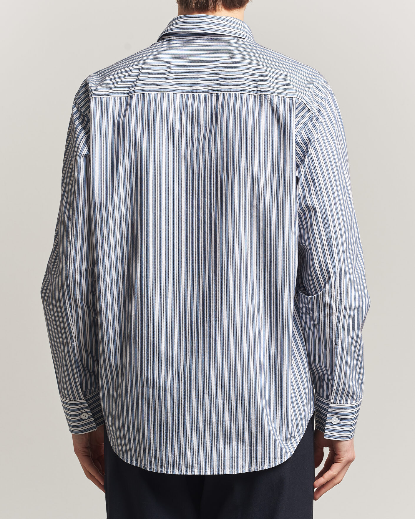 Heren | Overhemden | NN07 | Freddy Striped Shirt Sea Spray Green