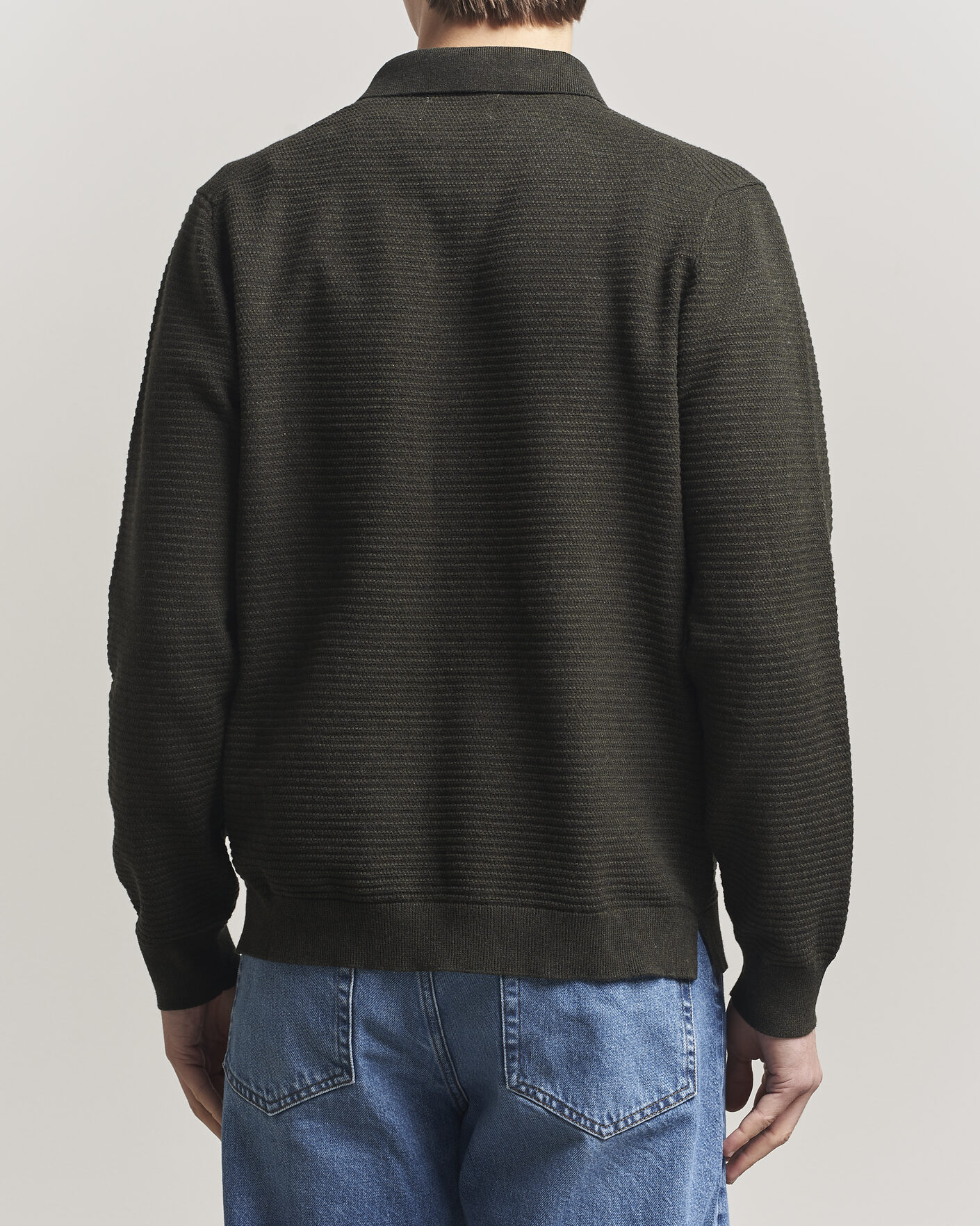 Homme | Pulls Et Tricots | NN07 | Paul Knitted Long Sleeve Polo Dark Army