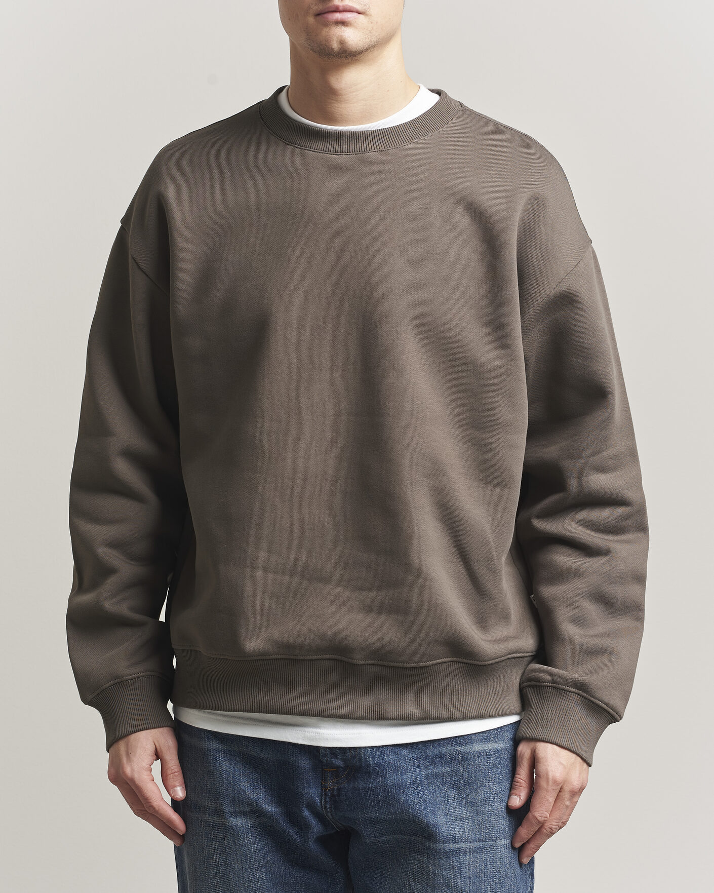 Heren | Truien | NN07 | David Crew Neck Sweatshirt Mable Husk