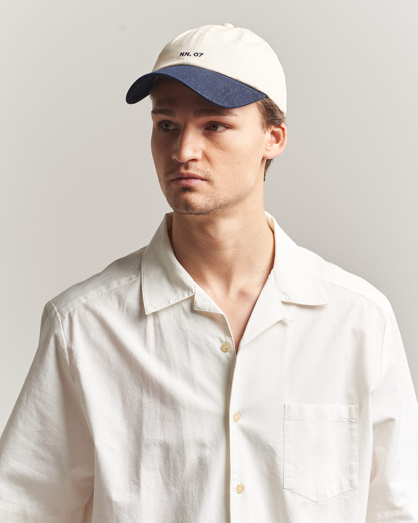 Homme | Bobs Et Casquettes | NN07 | Logo Cap Raw Indigo