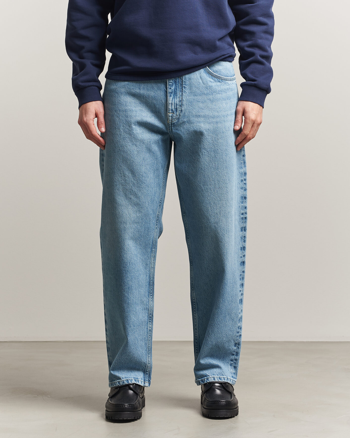 Heren | Jeans | NN07 | Otis Loose Fit Selvedge Jeans Light Blue