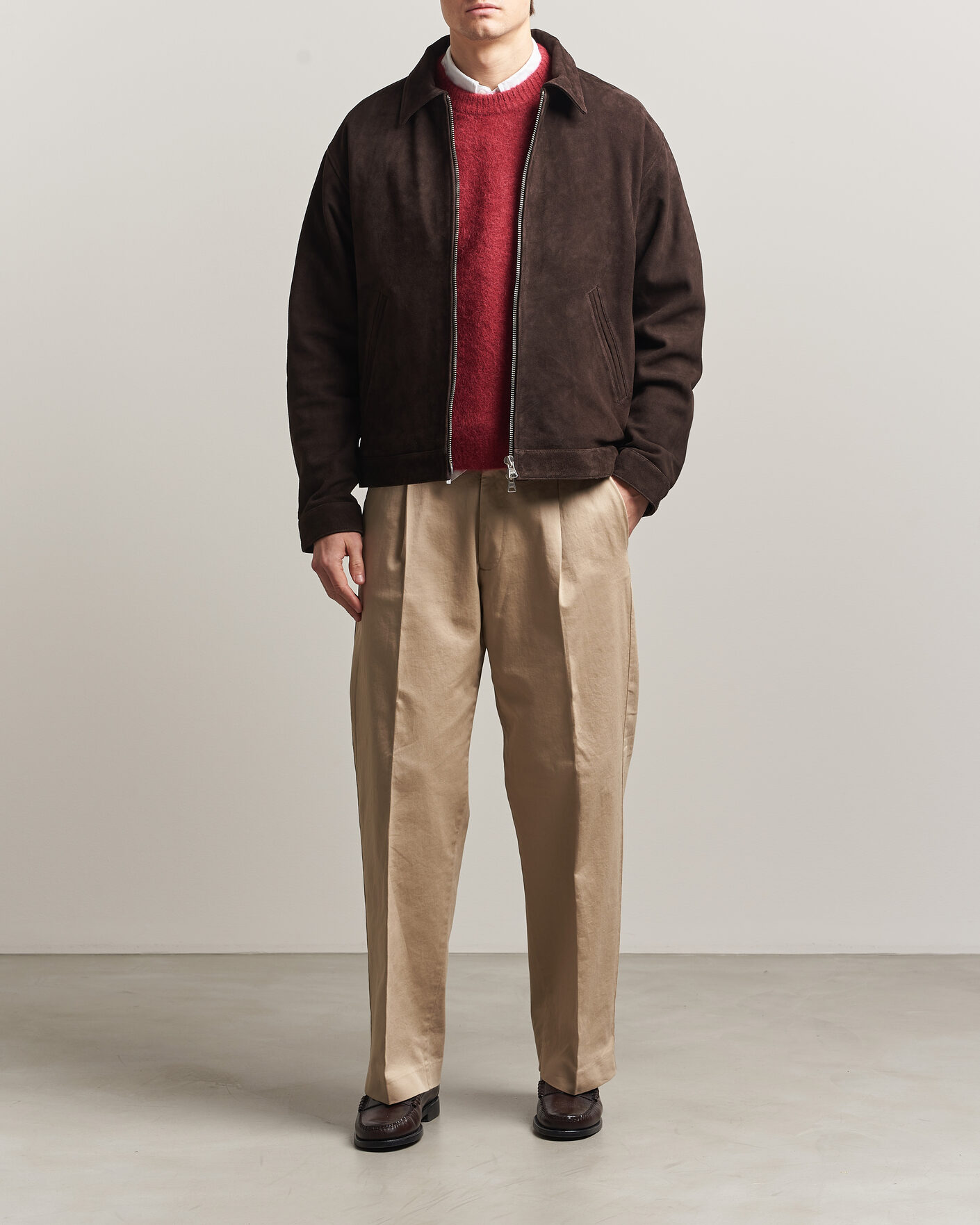 Homme | Manteaux Et Vestes | NN07 | Petrus Suede Jacket Deep Truffle