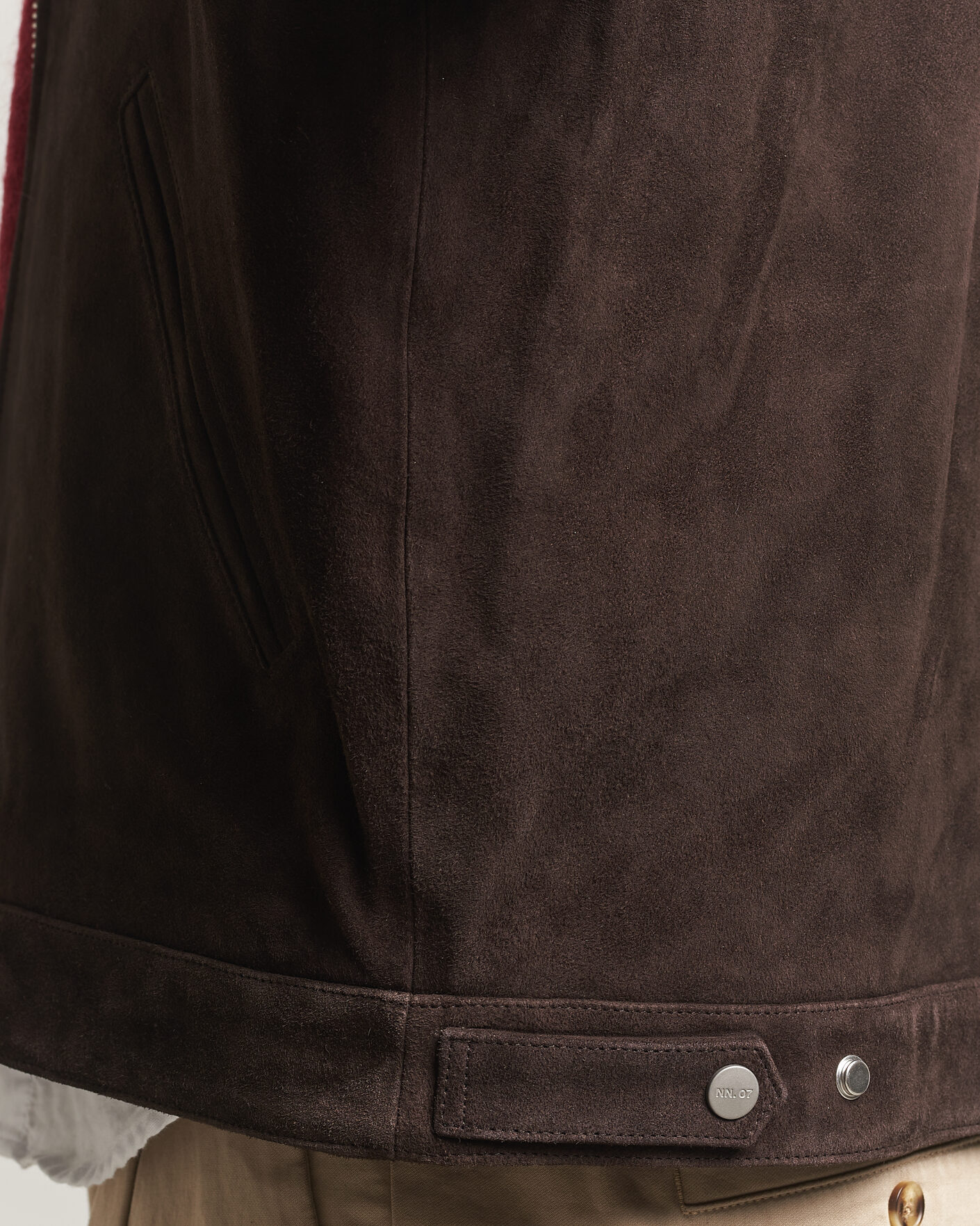 Homme | Manteaux Et Vestes | NN07 | Petrus Suede Jacket Deep Truffle