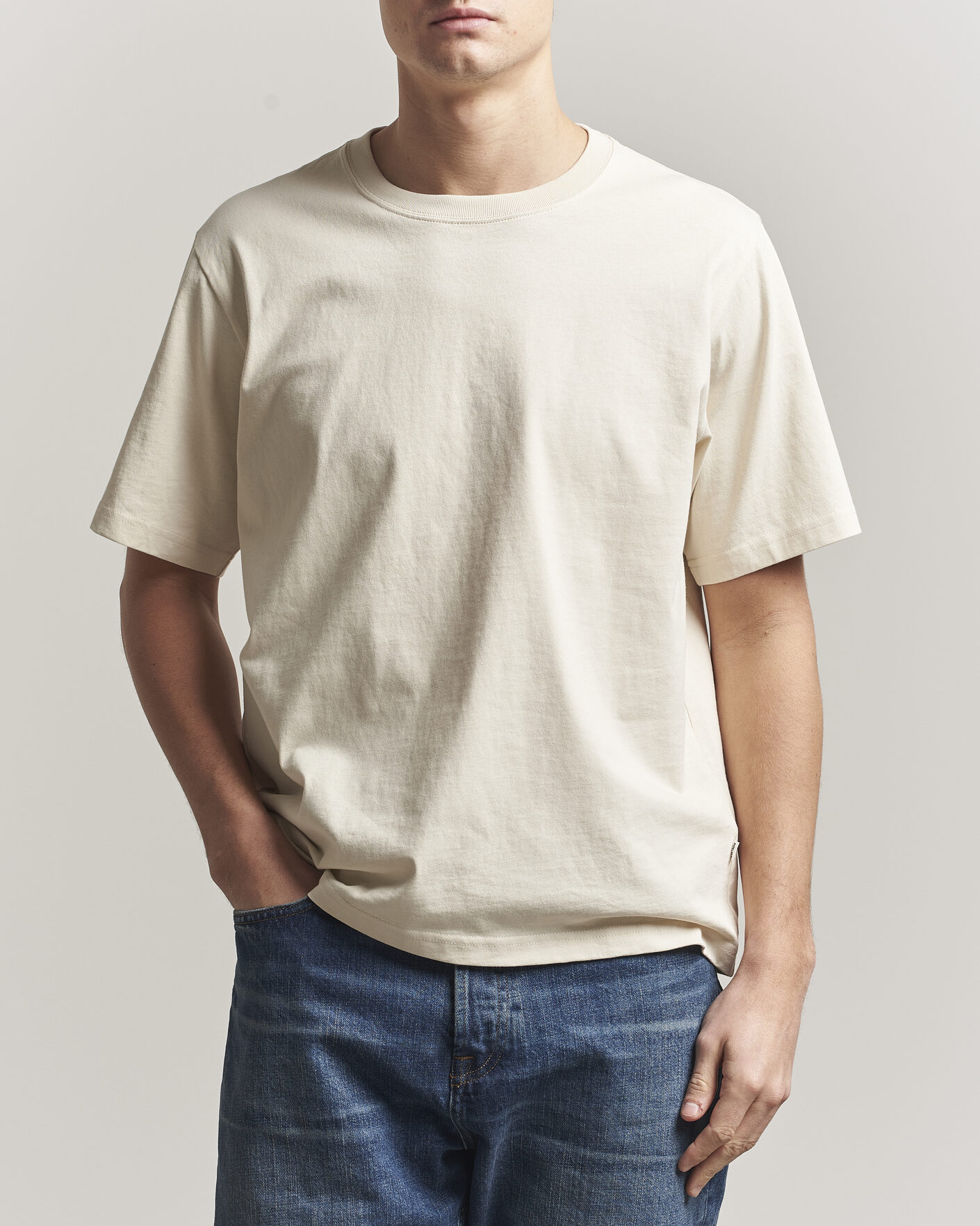 Homme | T-shirts | NN07 | Jett Washed Crew Neck T-Shirt Ivory
