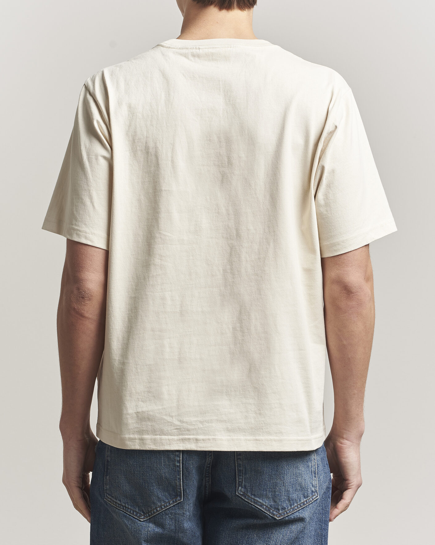 Heren | T-shirts | NN07 | Jett Washed Crew Neck T-Shirt Ivory