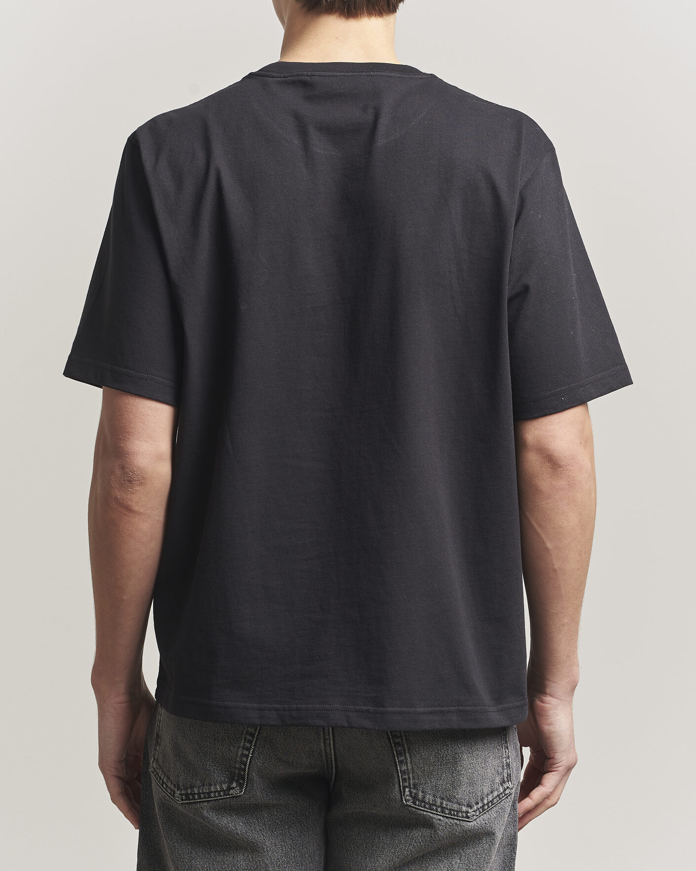 Heren | T-shirts | NN07 | Jett Embroidered Crew Neck T-Shirt Black