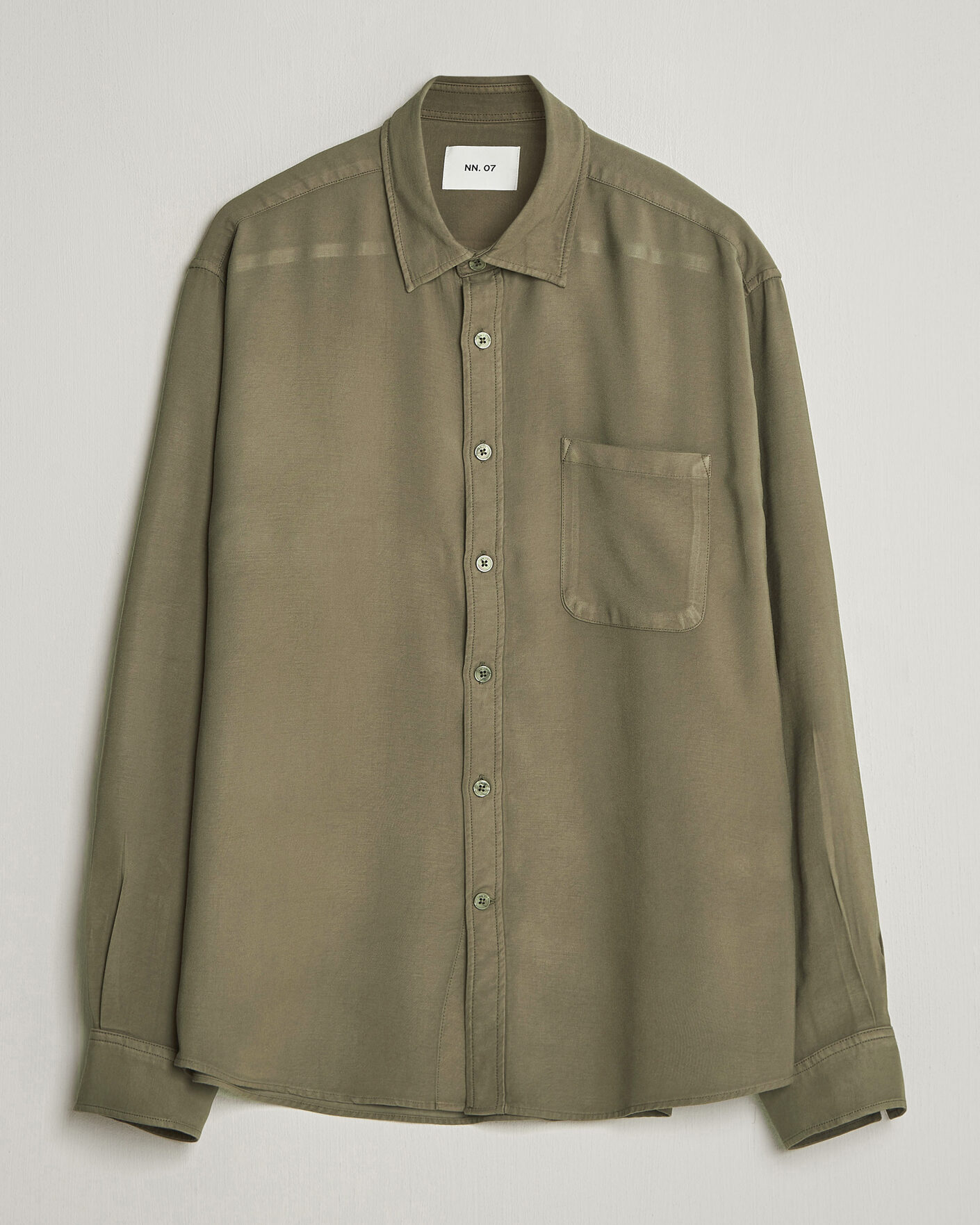 Heren | Overhemden | NN07 | Deon Tencel Shirt Capers Green