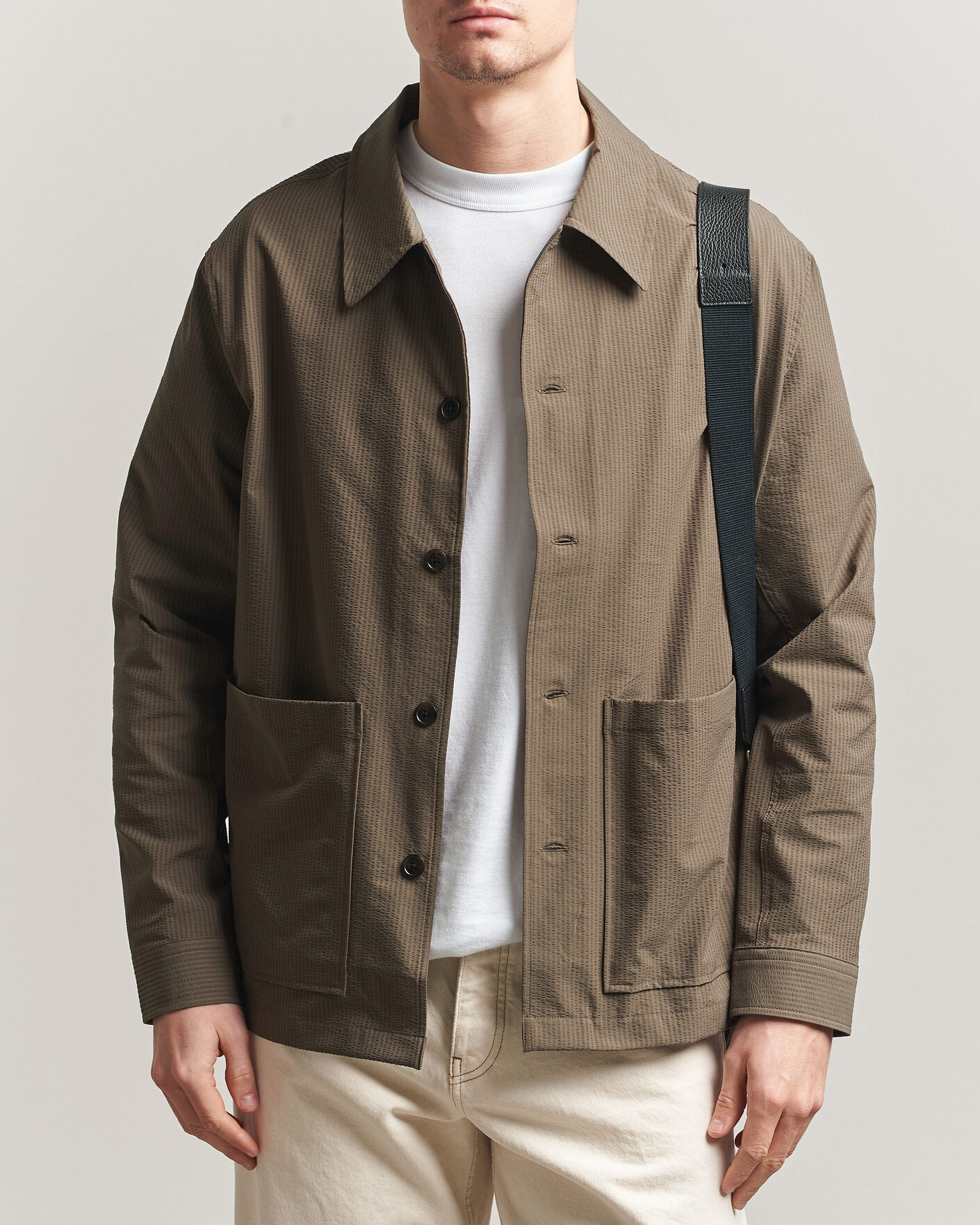 Heren | Overhemden | NN07 | Blaze Seersucker Overshirt Mable Husk