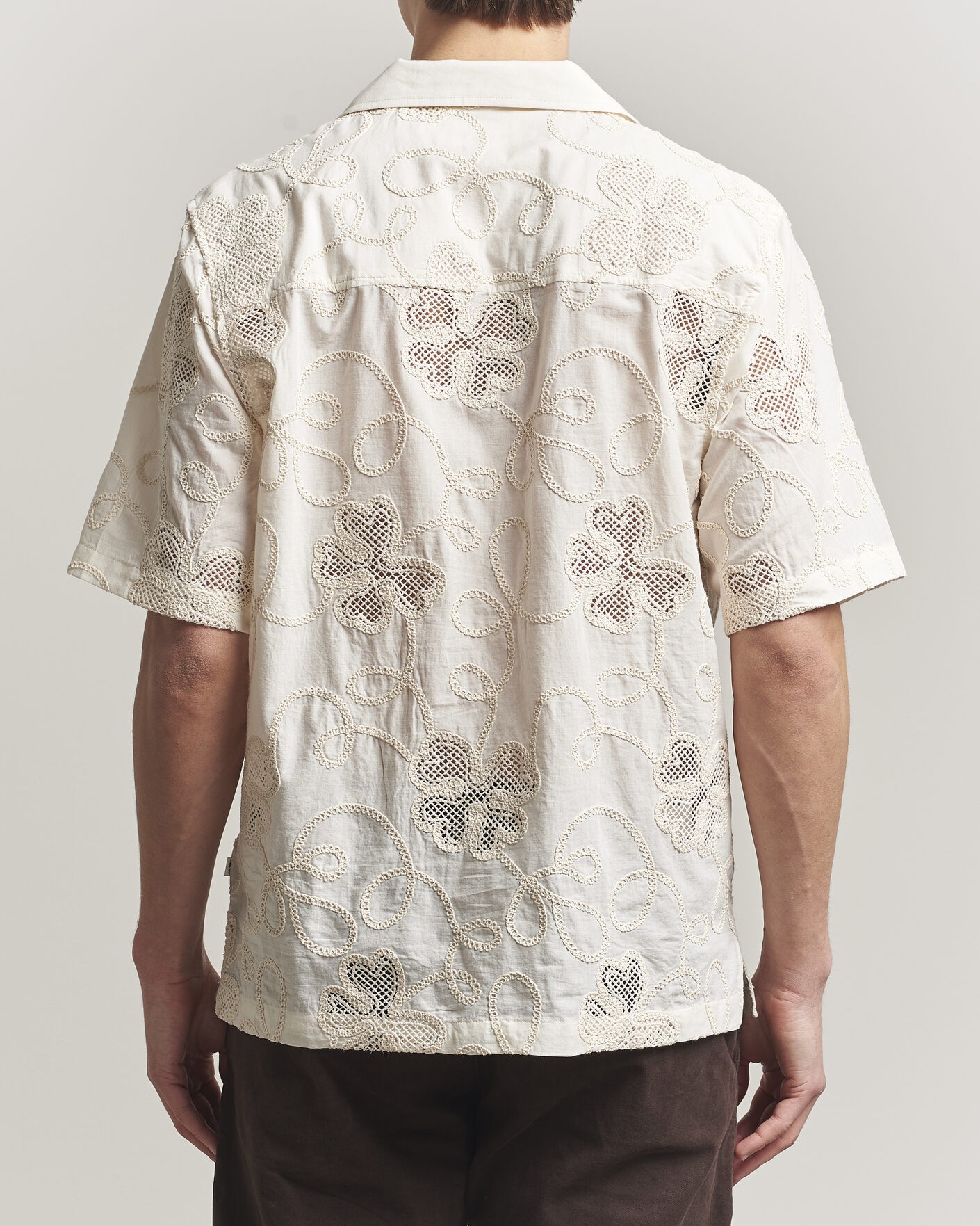 Heren | Overhemden | NN07 | Ben Flower Shirt Ivory