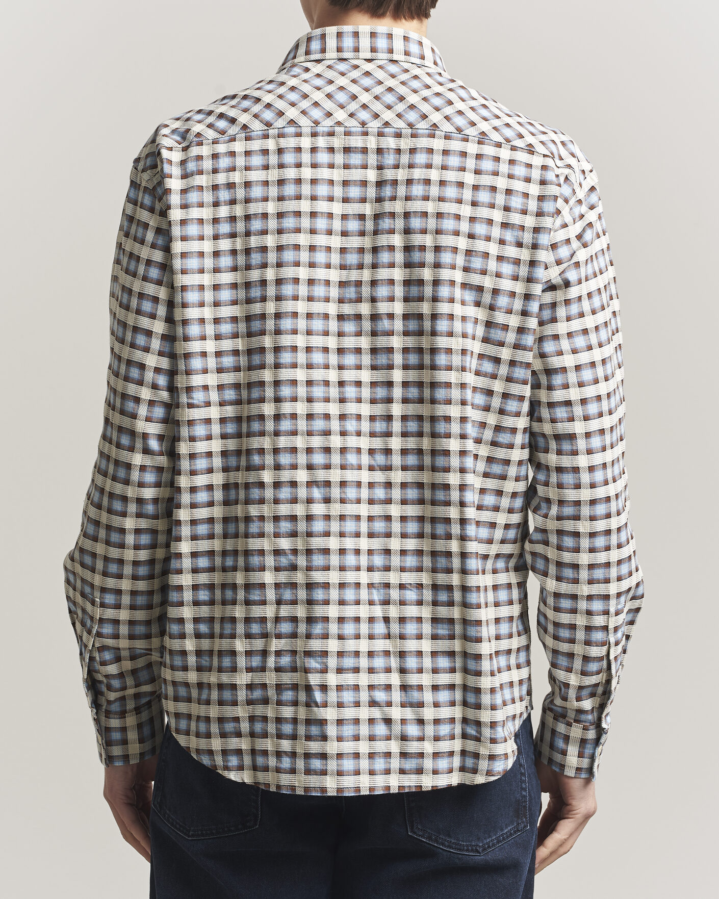 Heren | Overhemden | NN07 | Deon Checked Shirt Blue
