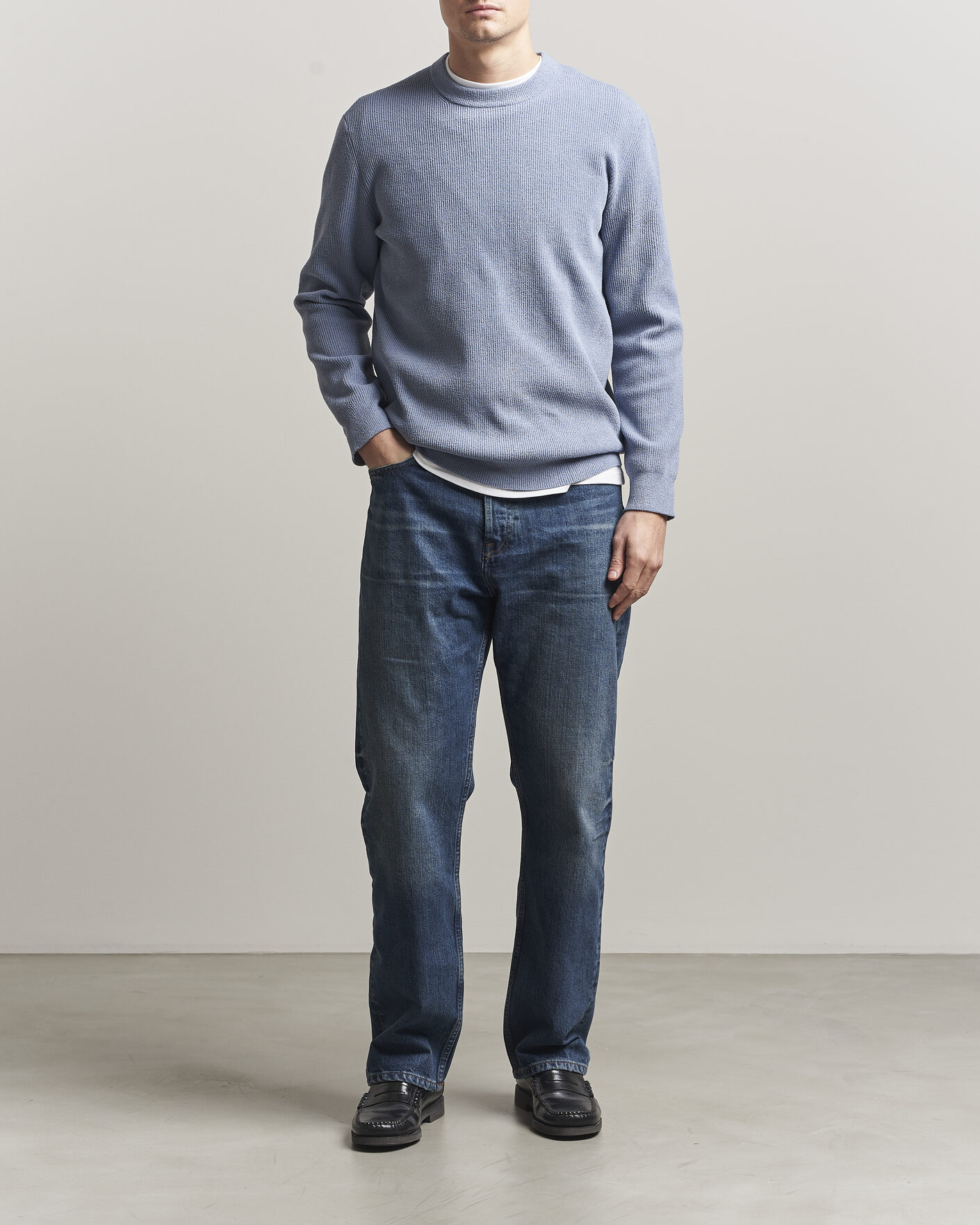 Homme | Pulls Et Tricots | NN07 | Danny Knitted Sweater Stone Blue