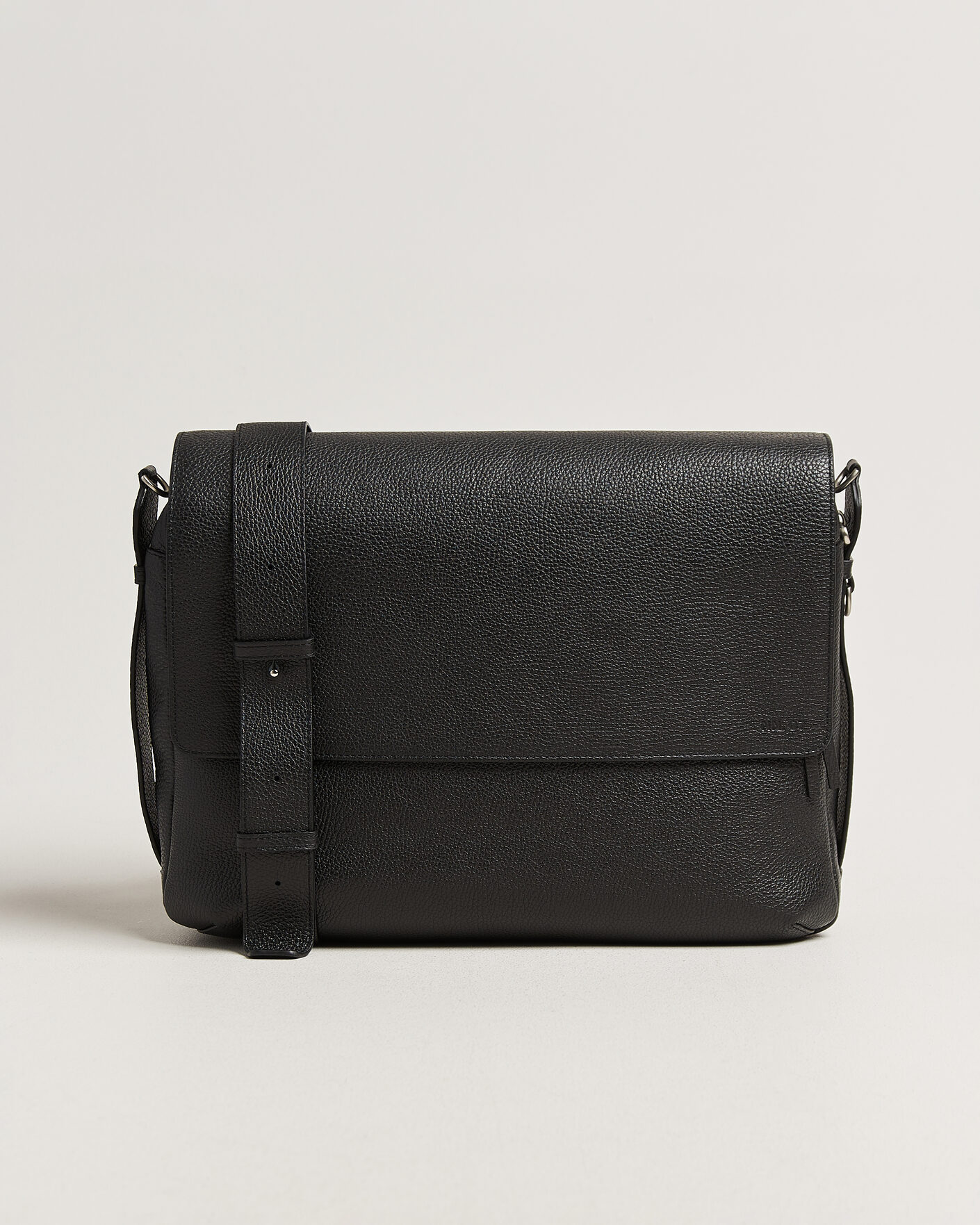 Heren | Tassen | NN07 | Port Satchel Grained Leather Briefcase Black