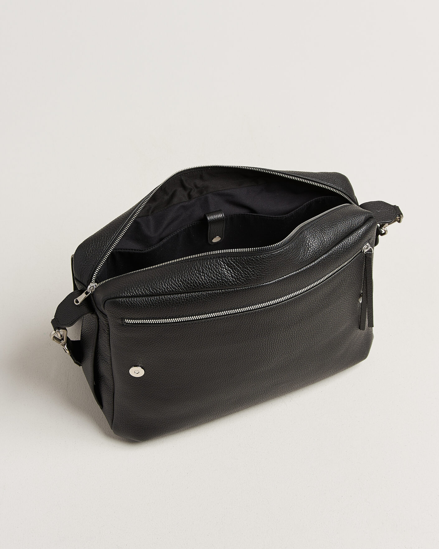 Heren | Tassen | NN07 | Port Satchel Grained Leather Briefcase Black