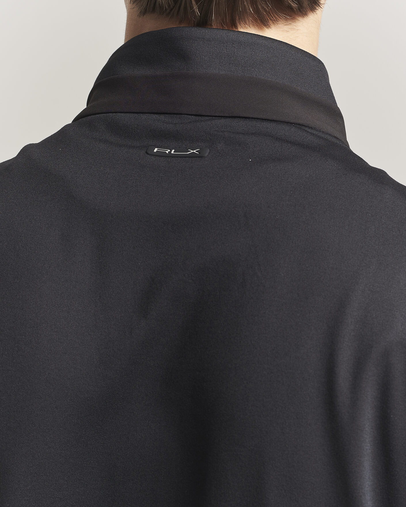 Homme | Gilets | RLX Ralph Lauren | Half-Zip Luxury Jersey Vest Polo Black