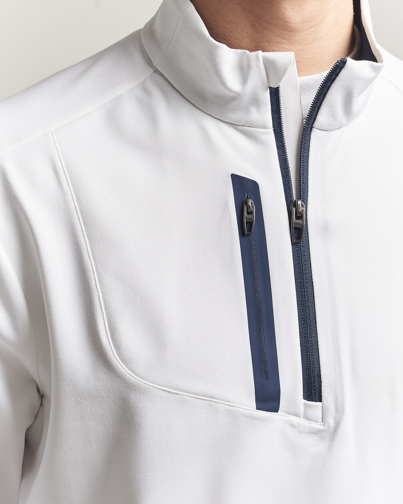 Heren | Truien | RLX Ralph Lauren | Luxury Jersey Half Zip Ceramic White