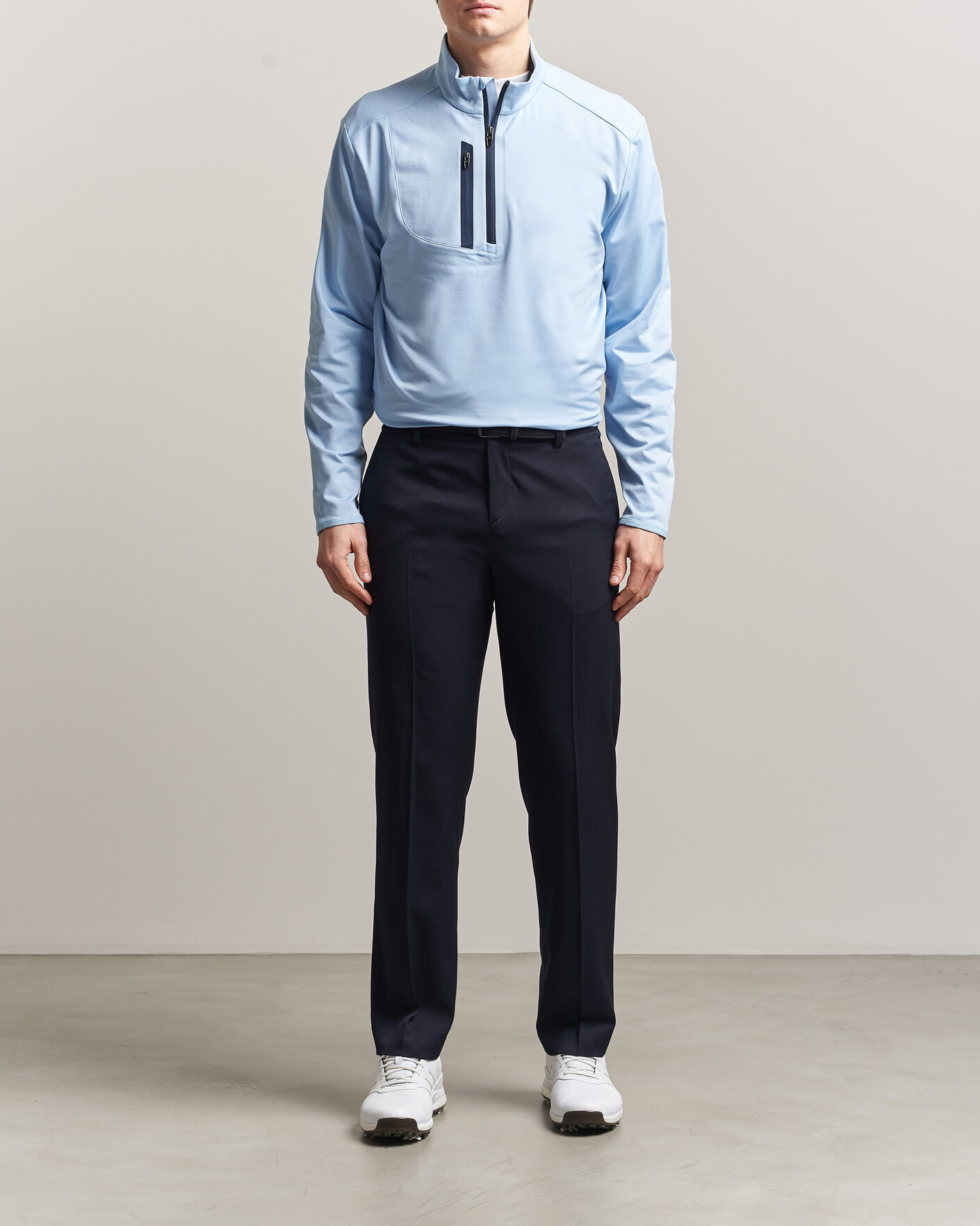 Homme | Vêtements de golf | RLX Ralph Lauren | Luxury Jersey Half Zip Office Blue