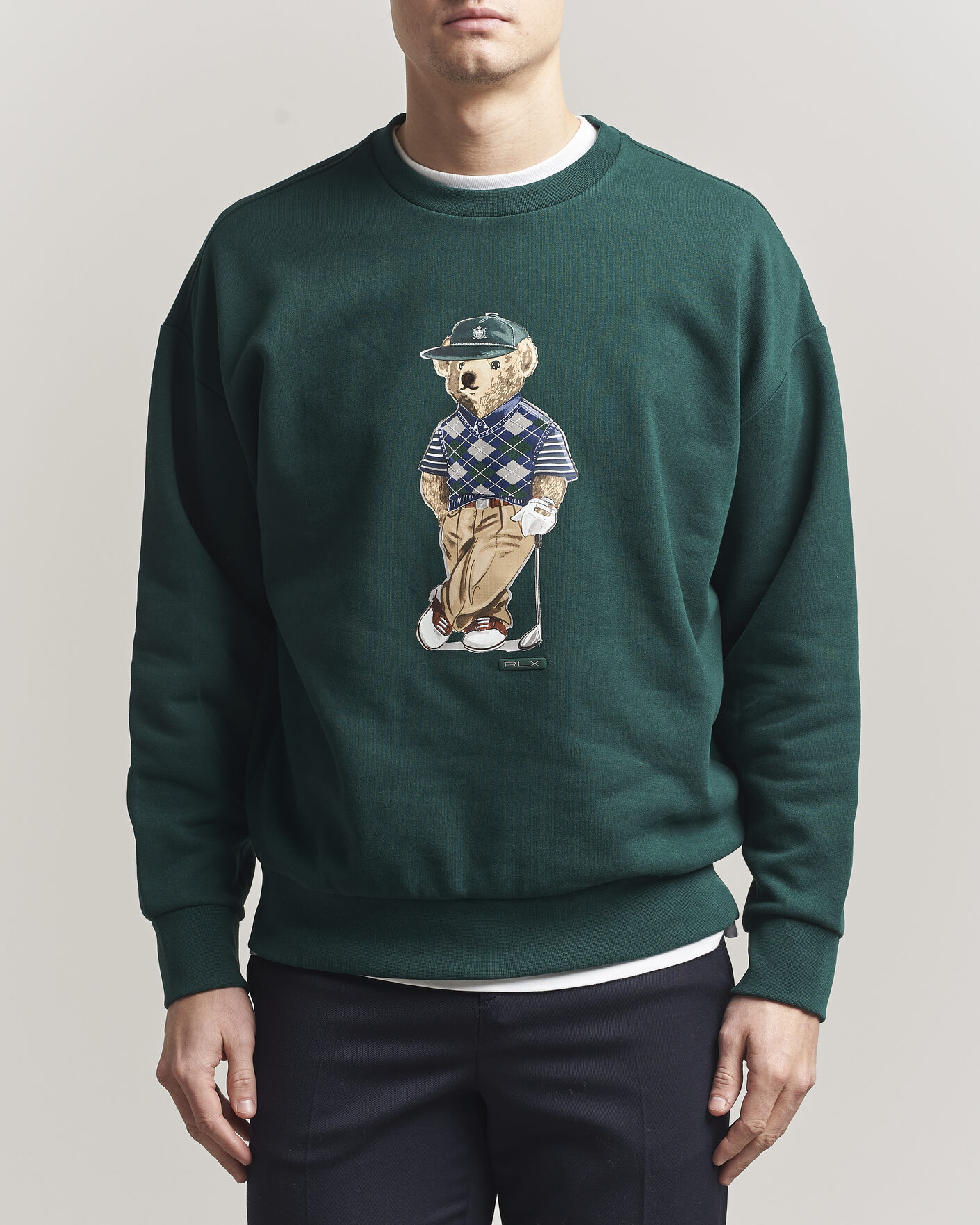 Heren | Truien | RLX Ralph Lauren | Loopback Terry Bear Sweatshirt Moss Agate