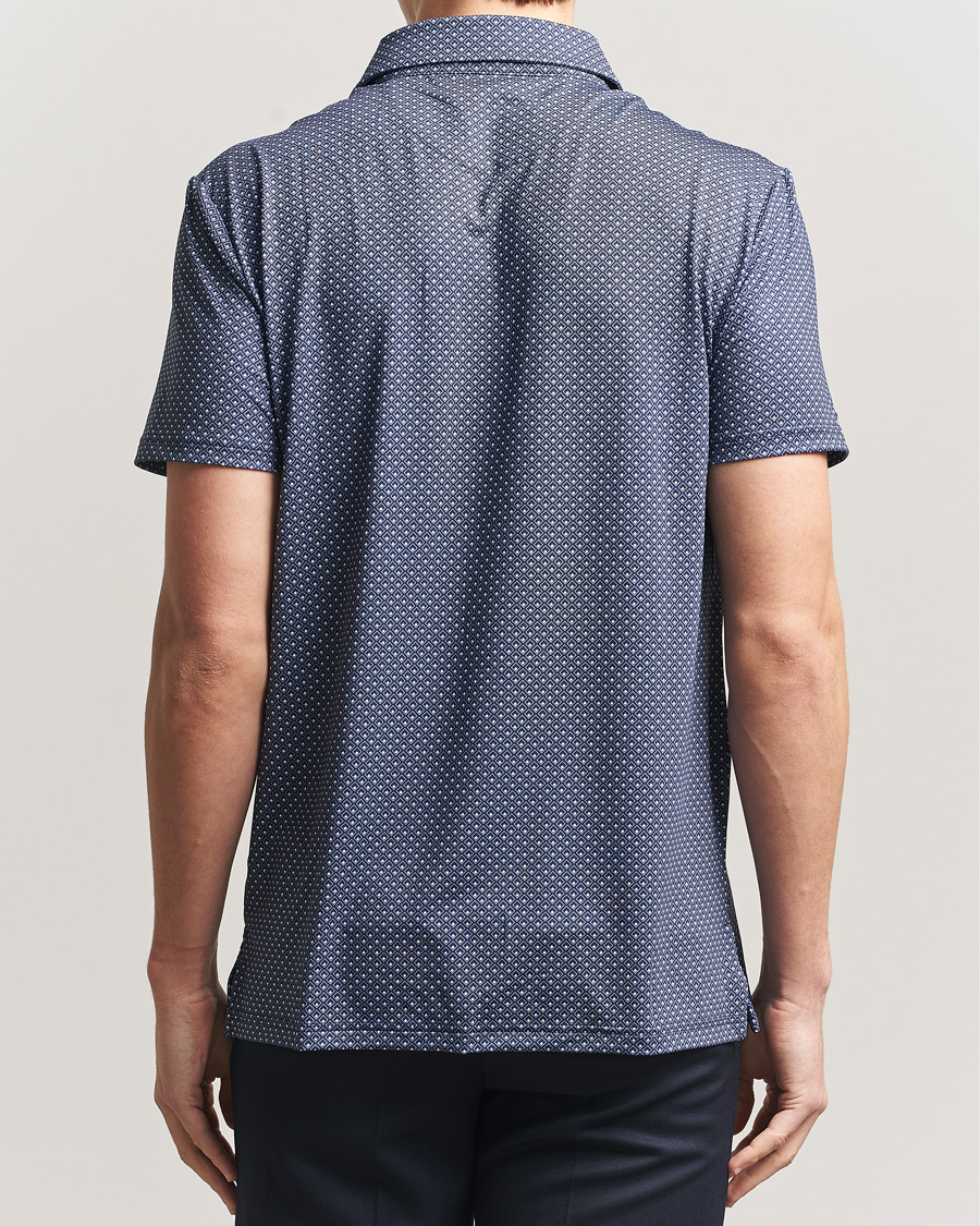 Homme | Polos | RLX Ralph Lauren | Airflow Polo Printed Navy Magnolia Diamond