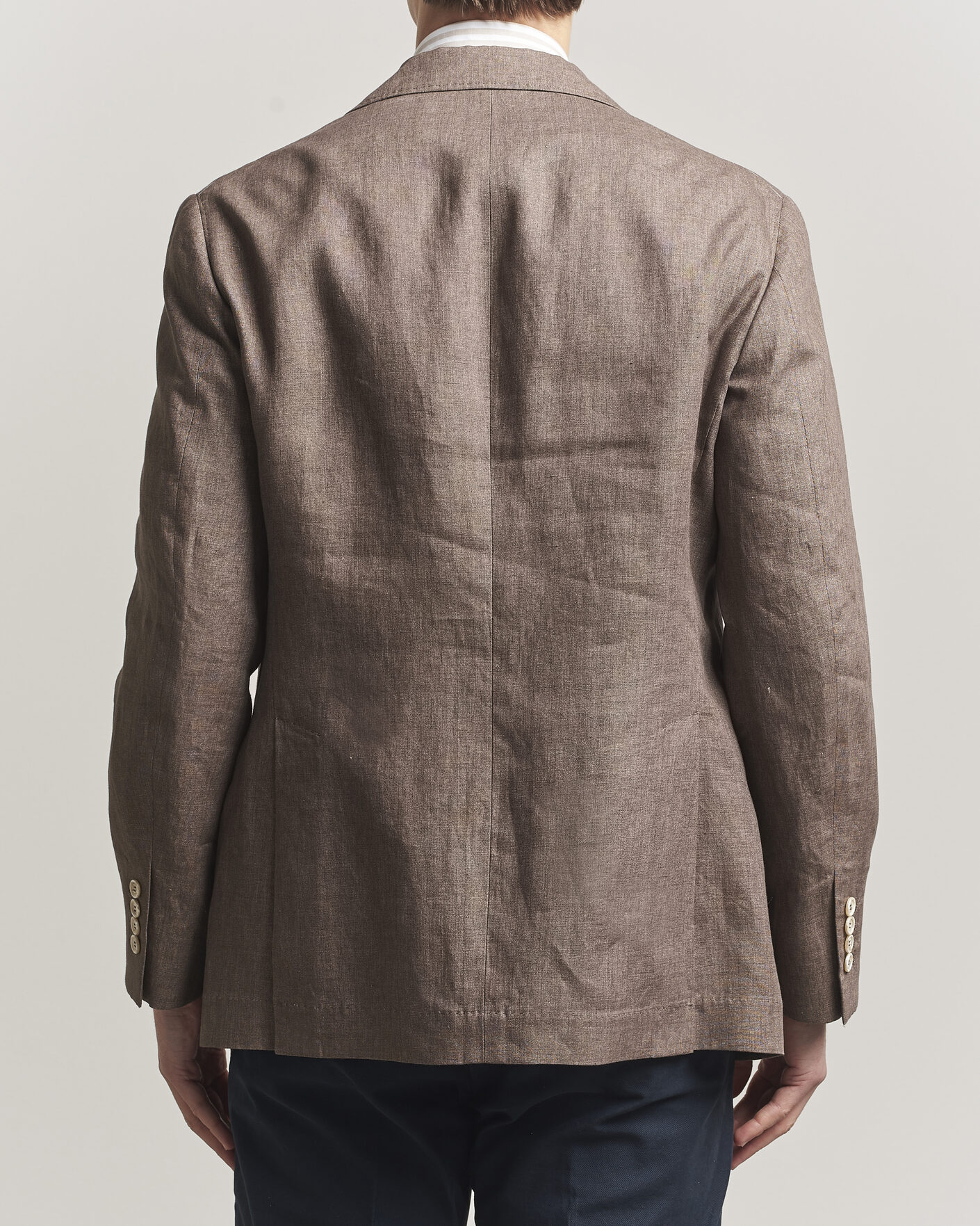 Heren | Blazers | Brunello Cucinelli | Linen Blazer Dark Brown