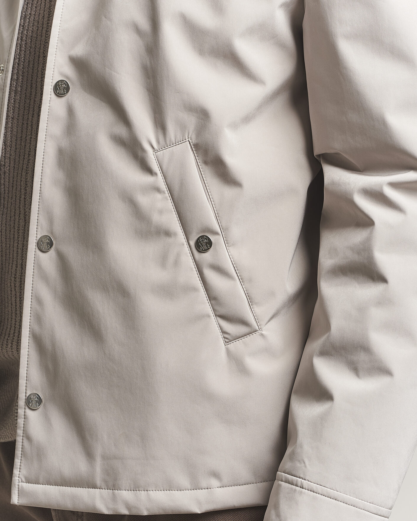 Homme | Manteaux Et Vestes | Brunello Cucinelli | Nylon Padded Jacket Beige