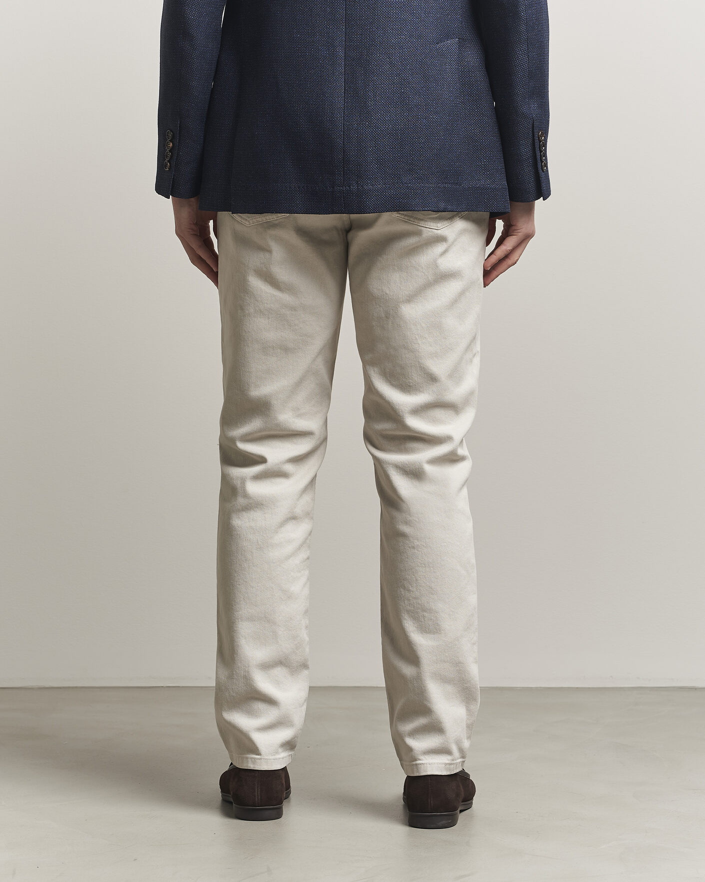 Heren | Broeken | Brunello Cucinelli | Traditional Fit Bull Denim Pants Light Beige