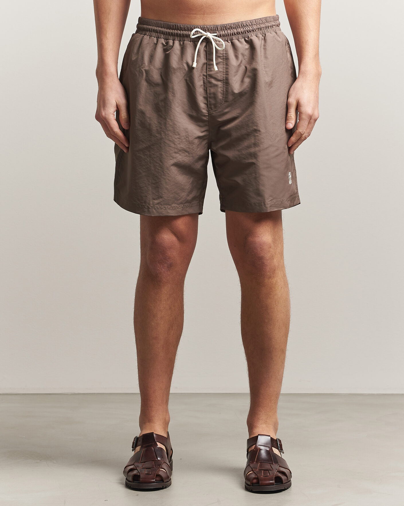 Heren | Zwembroek | Brunello Cucinelli | Nylon Swim Trunks Brown