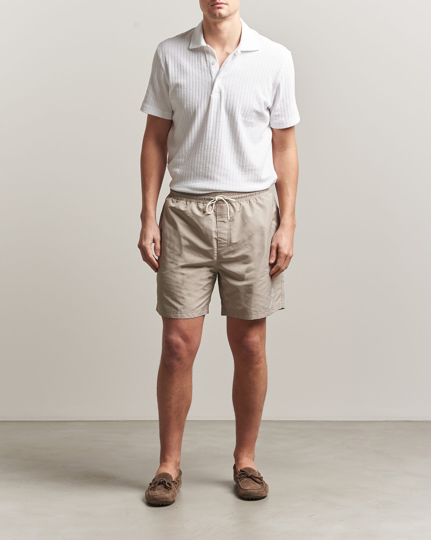 Heren | Zwembroek | Brunello Cucinelli | Nylon Swim Trunks Beige