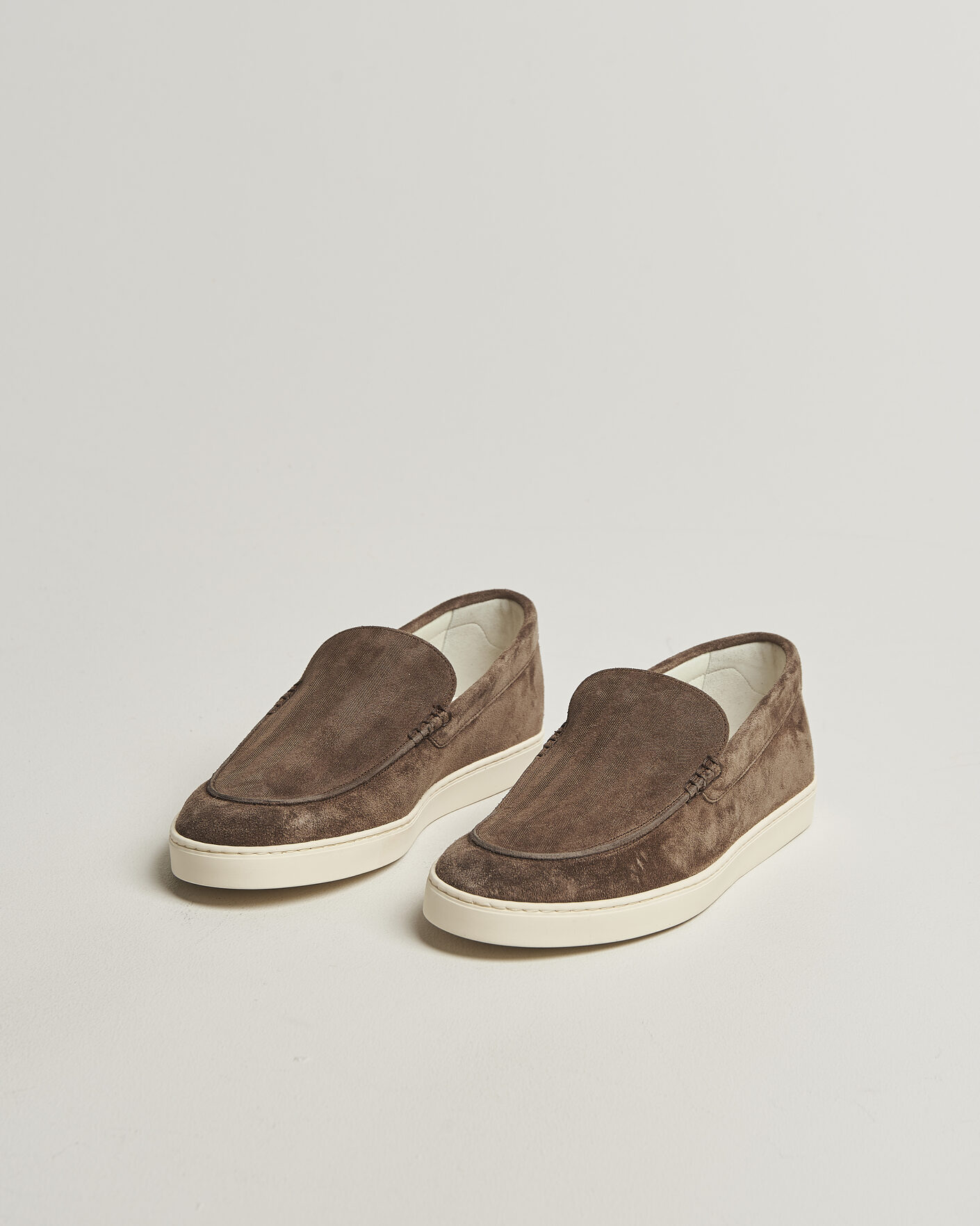 Homme | Loafers | Brunello Cucinelli | Moccasin Shoes Dark Brown Suede
