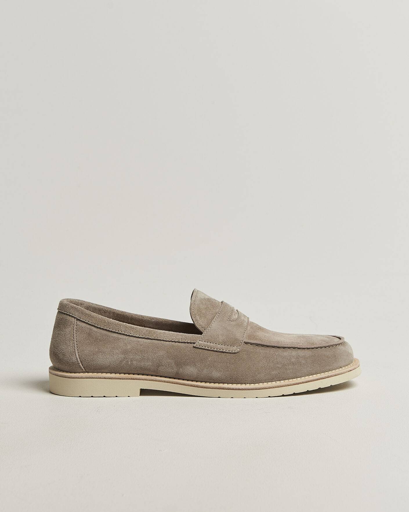 Heren | Instappers | Brunello Cucinelli | Light Penny Loafers Beige Suede
