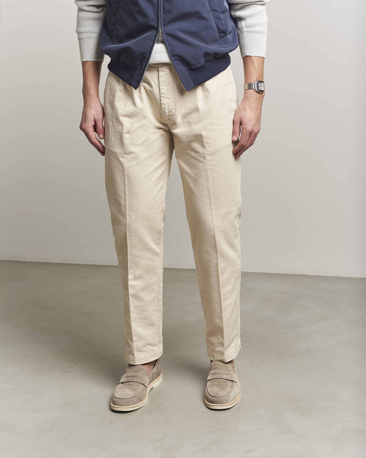 Heren | Instappers | Brunello Cucinelli | Light Penny Loafers Beige Suede