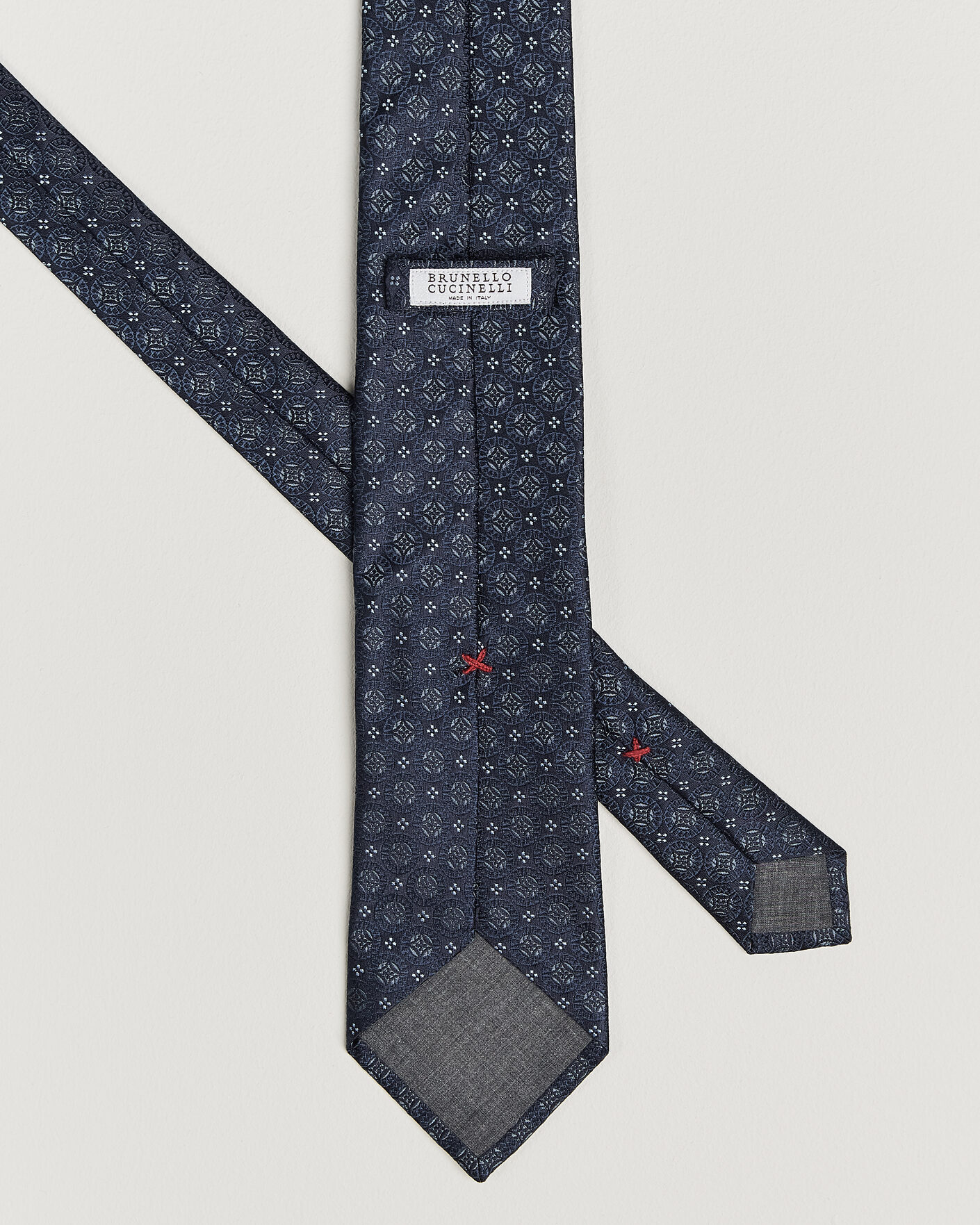 Homme | Cravates | Brunello Cucinelli | Jacquard Silk Tie Navy