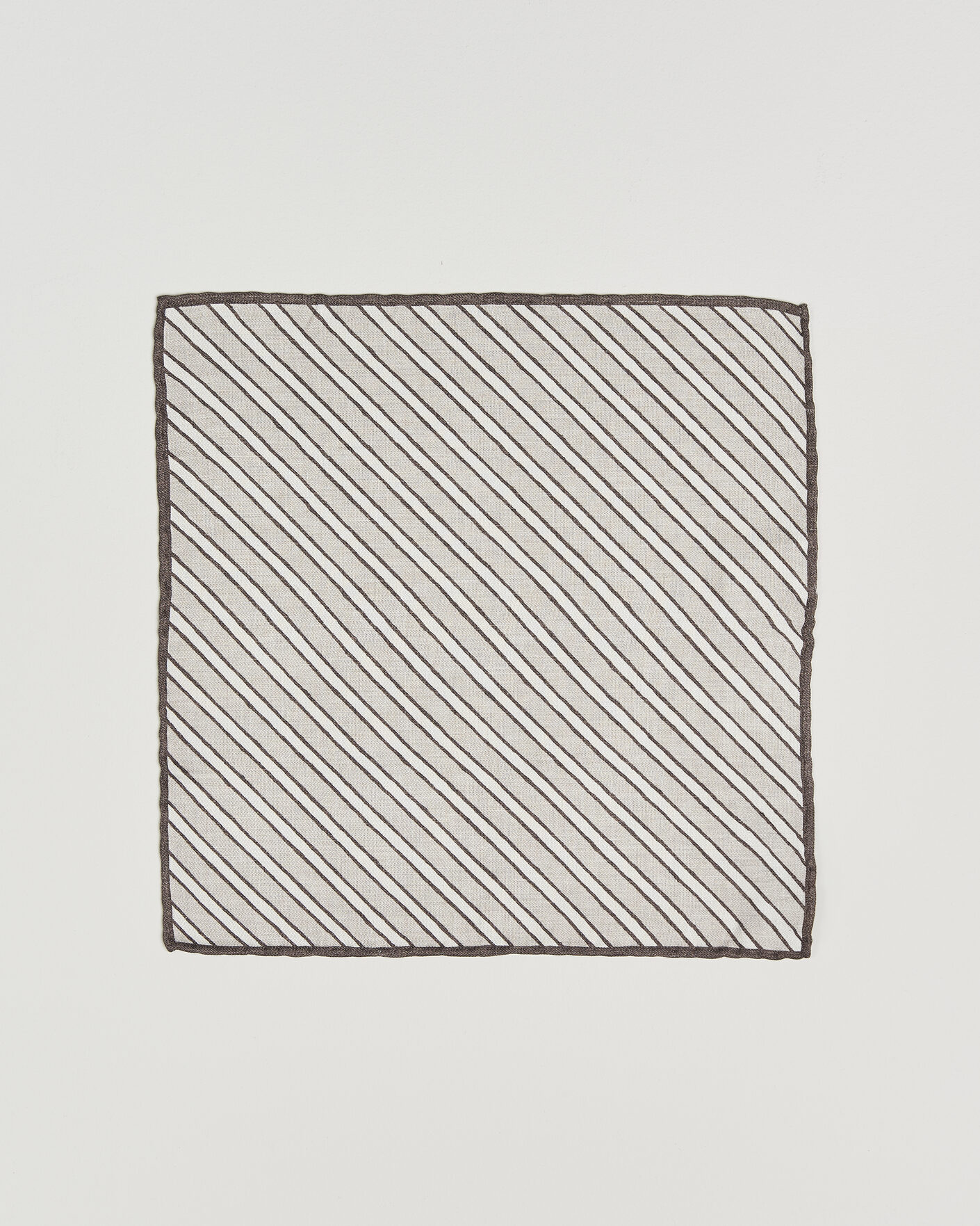 Heren | Pochets | Brunello Cucinelli | Striped Pocket Square Brown