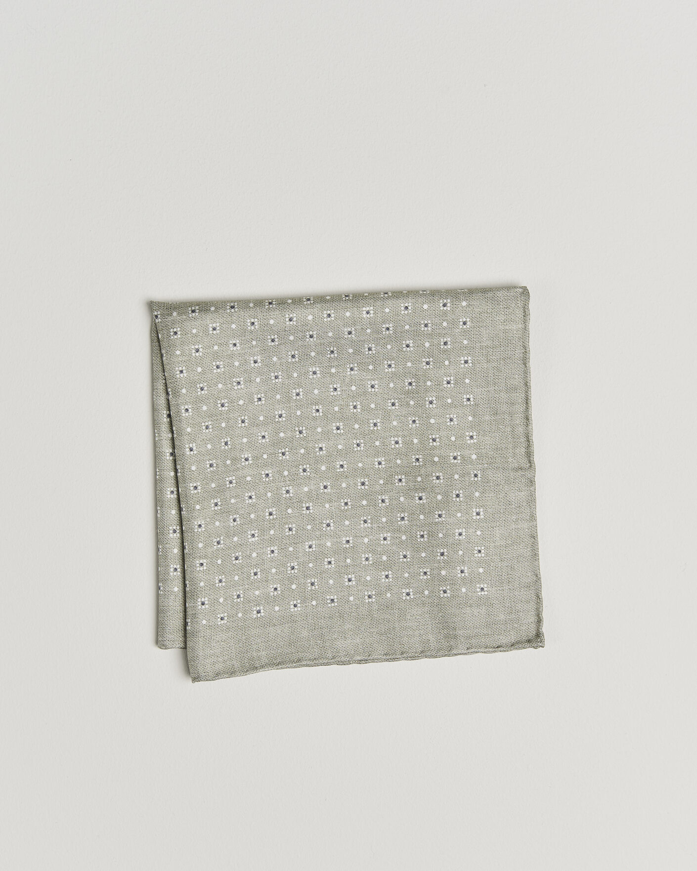 Heren | Pochets | Brunello Cucinelli | Printed Silk Pocket Square Olive