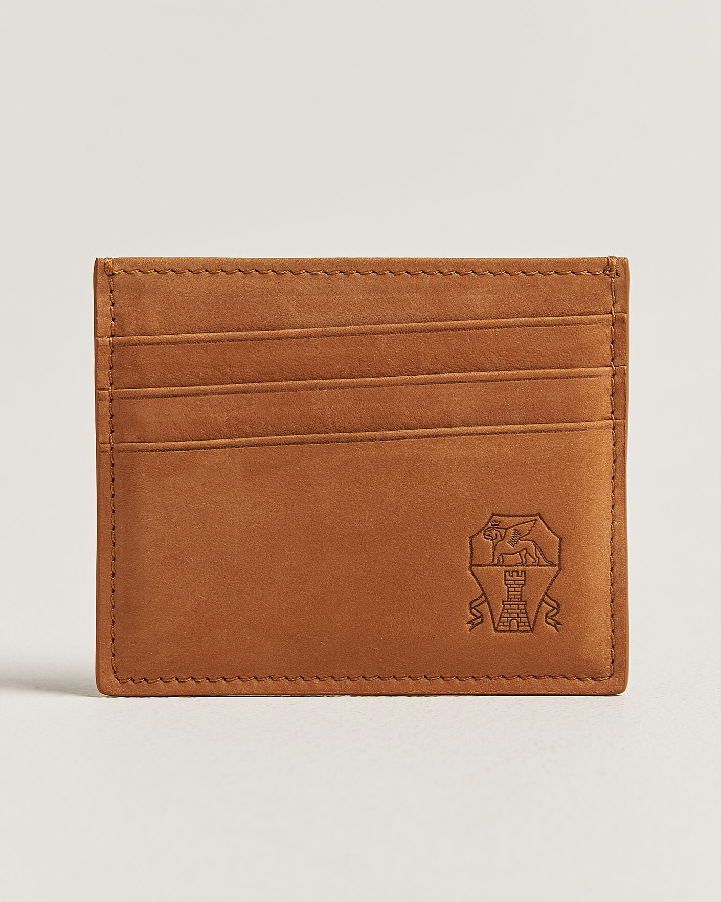Homme | Portefeuilles | Brunello Cucinelli | Nubuck Wallet Card Holder Cognac