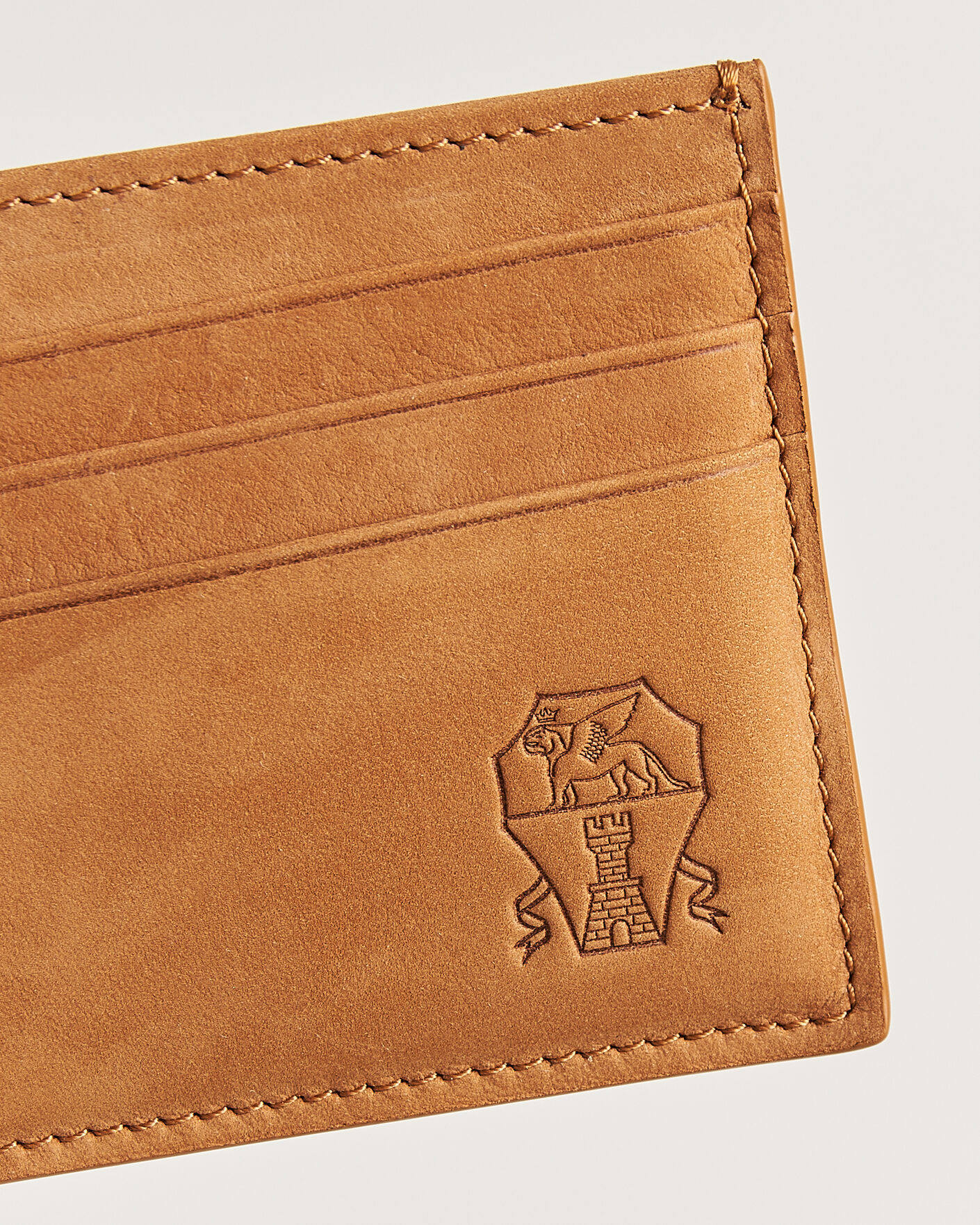 Homme | Portefeuilles | Brunello Cucinelli | Nubuck Wallet Card Holder Cognac