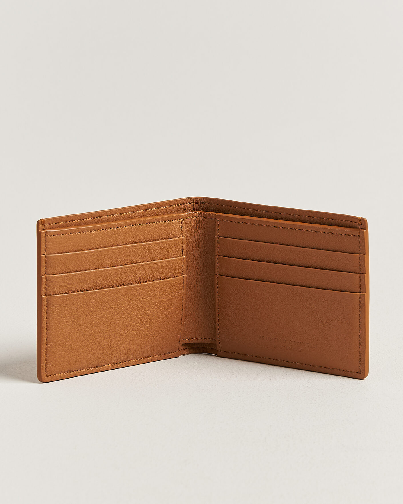 Heren | Portemonnees | Brunello Cucinelli | Nubuck Leather Wallet Cognac