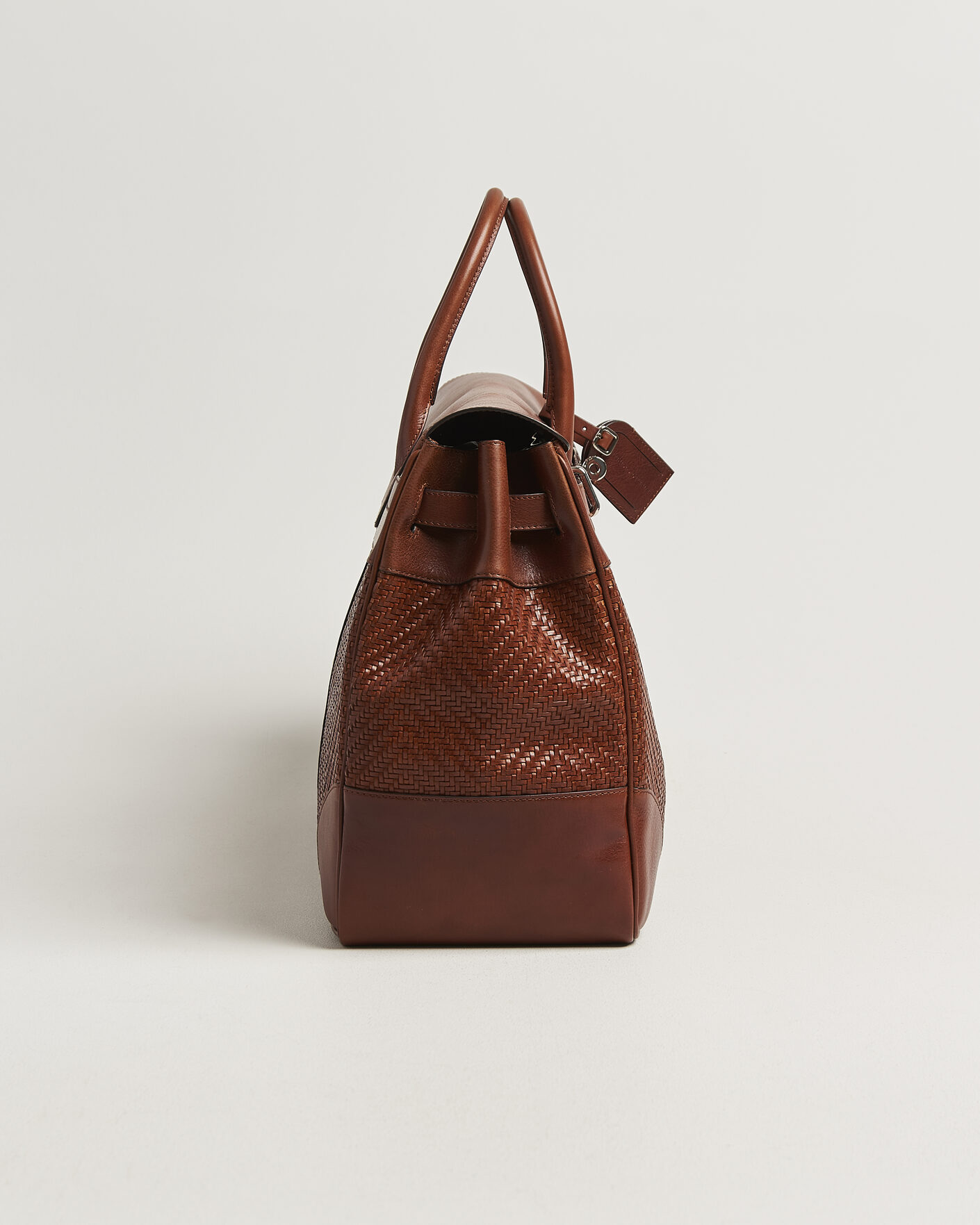 Heren | Tassen | Brunello Cucinelli | Woven Leather Duffle Bag Burnished Calf
