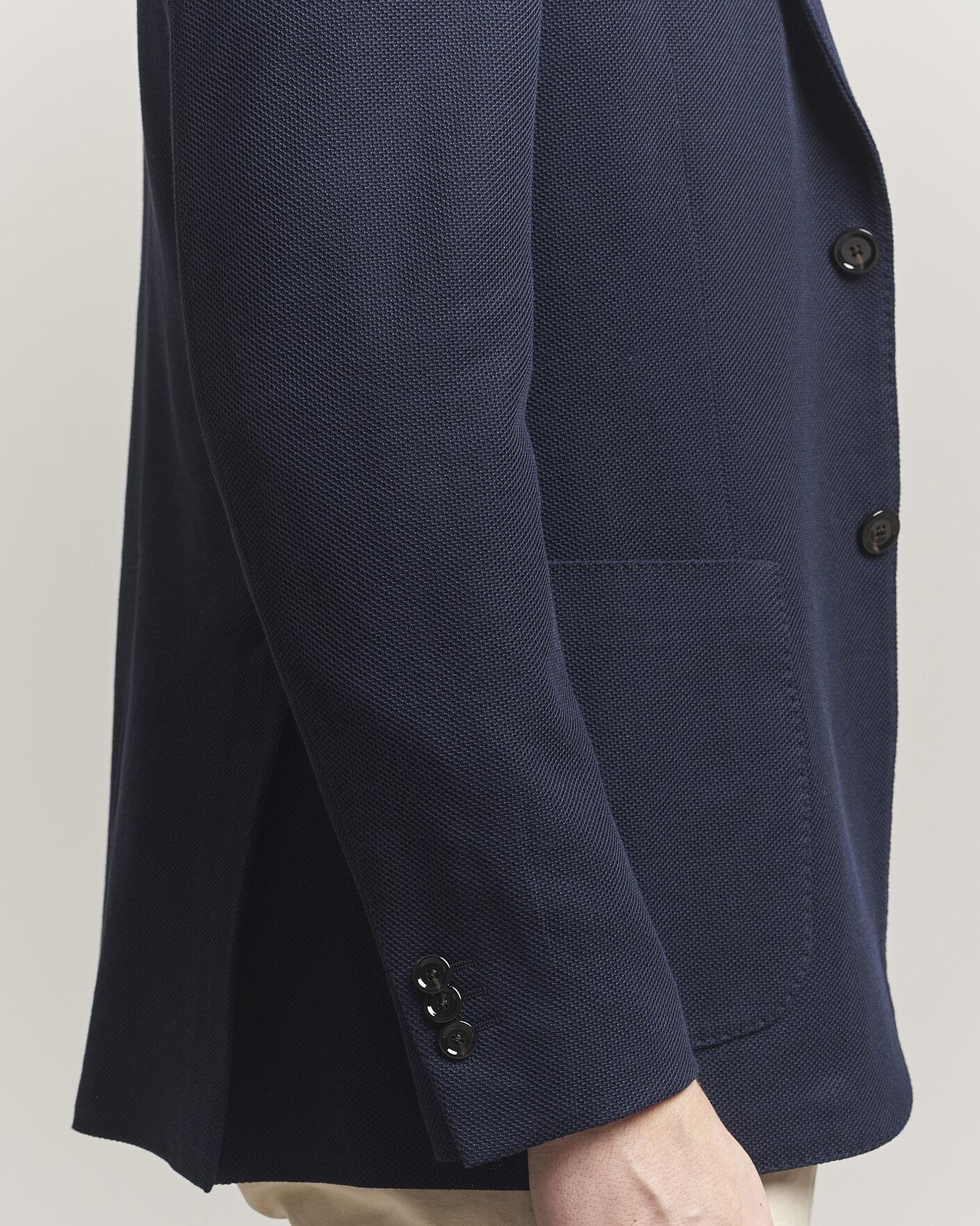 Heren | Blazers | Lardini | Loro Piana Jersey Piquet Cotton Blazer Navy