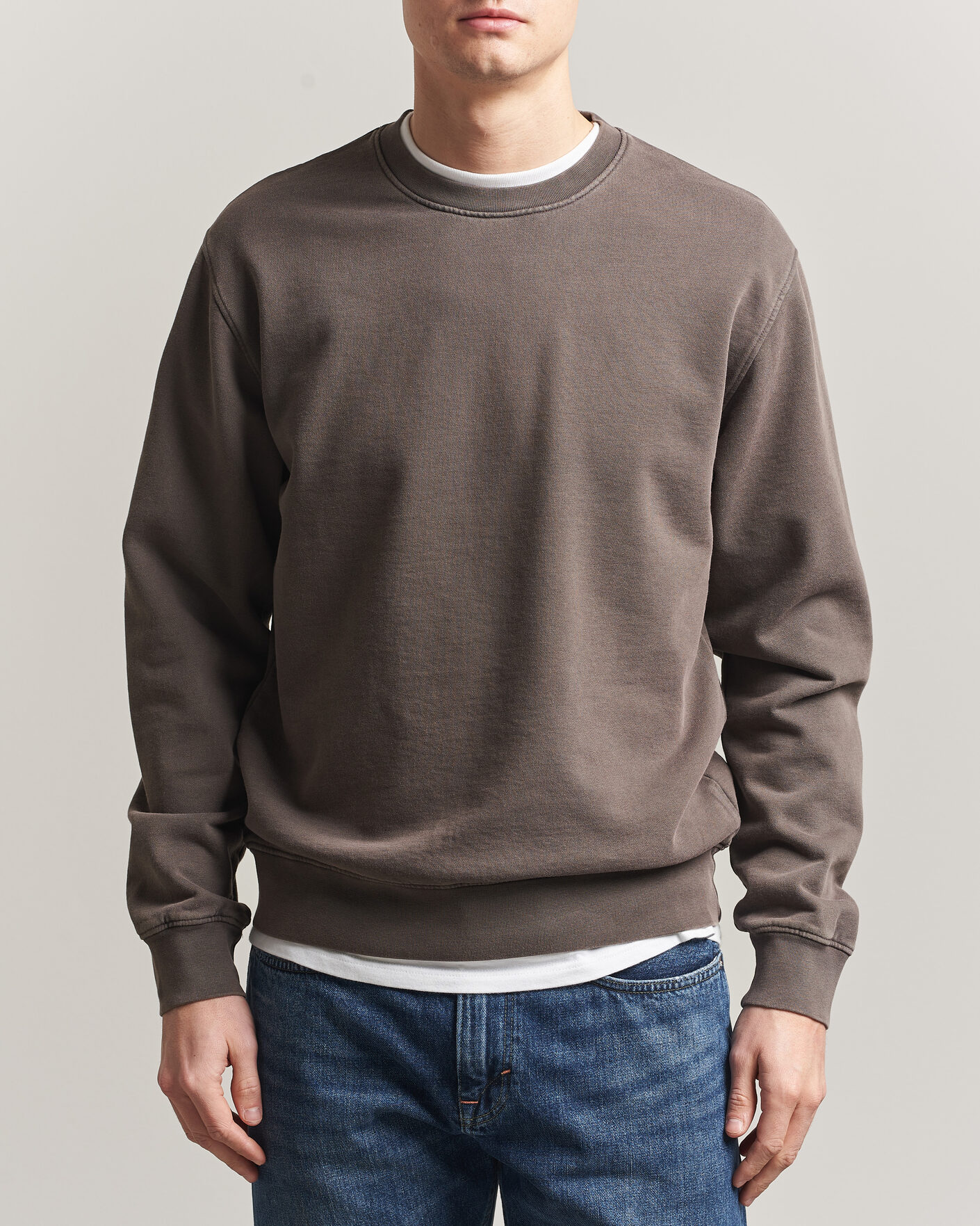 Homme | Pulls Et Tricots | Colorful Standard | Classic Organic Crew Neck Sweat Fade Mud