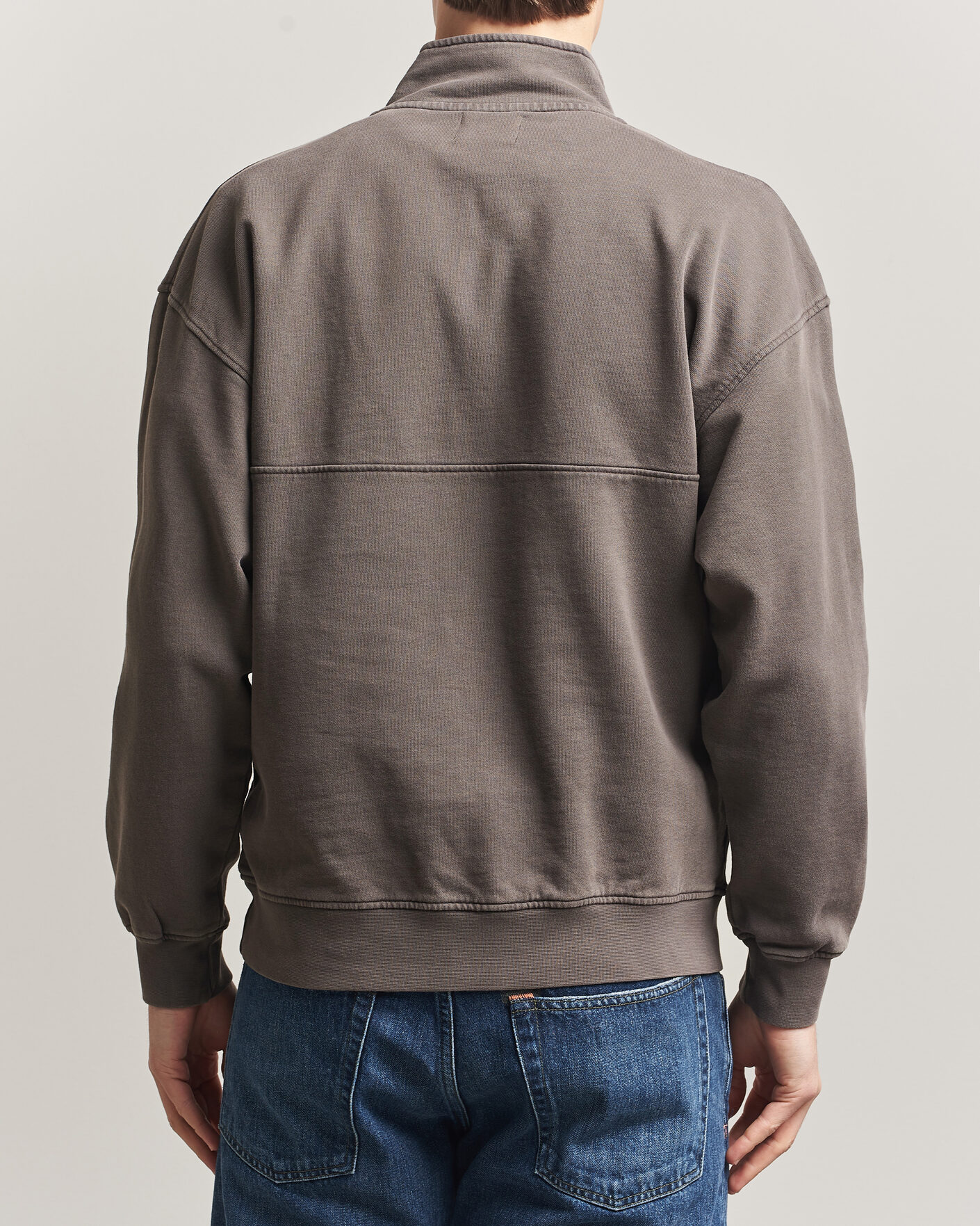 Heren | Truien | Colorful Standard | Classic Organic Half-Zip Faded Mud