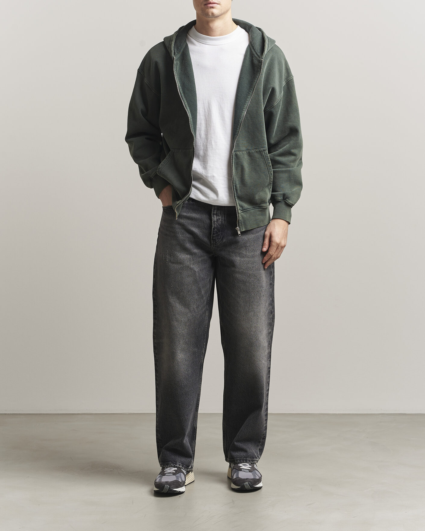 Heren | Truien | Colorful Standard | Classic Organic Full Zip Hoodie Midnight Forest