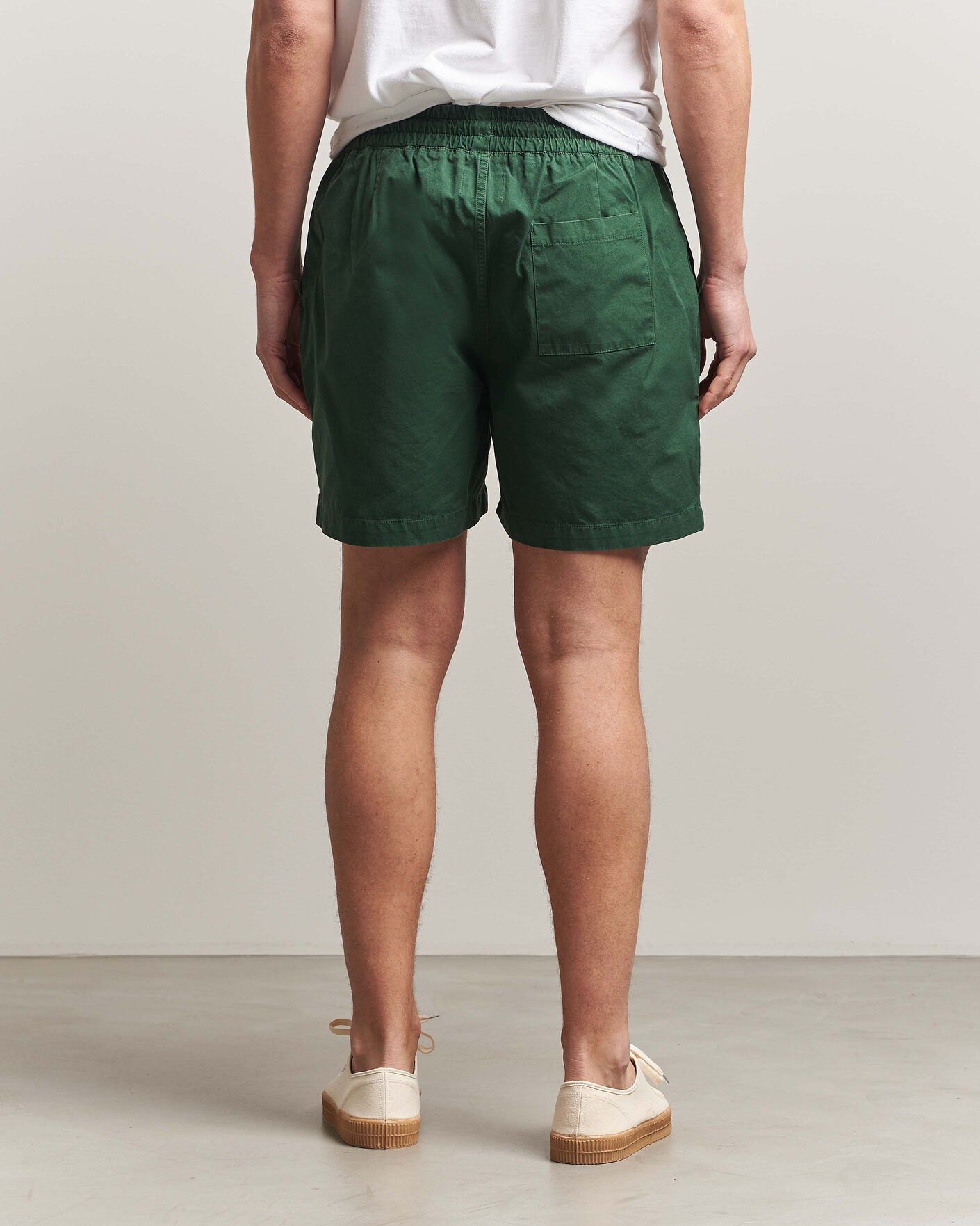 Homme | Shorts | Colorful Standard | Classic Organic Twill Drawstring Shorts Emerald Green