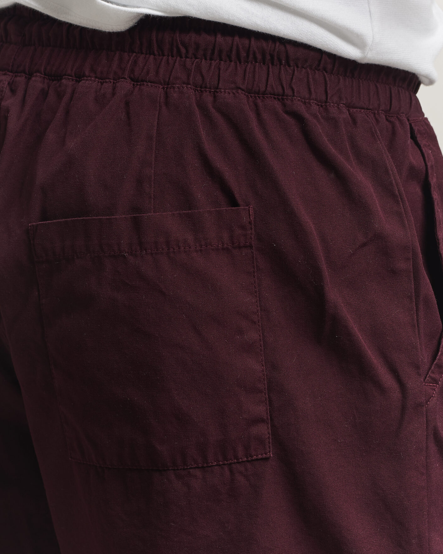 Homme | Shorts | Colorful Standard | Classic Organic Twill Drawstring Shorts Oxblood Red
