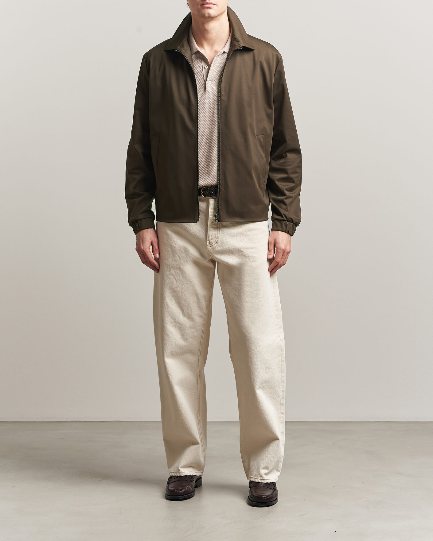 Heren | Jassen | Harris Wharf London | Light Technic Short Jacket Dark Brown