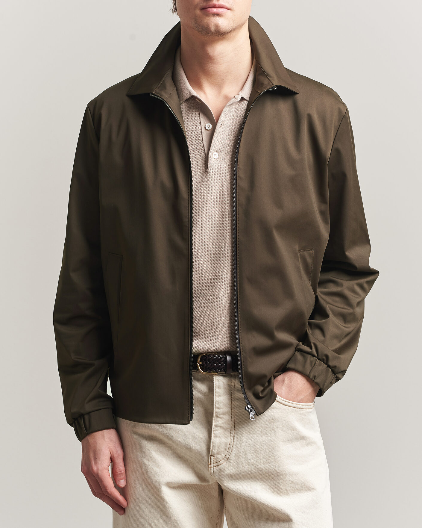 Homme | Manteaux Et Vestes | Harris Wharf London | Light Technic Short Jacket Dark Brown