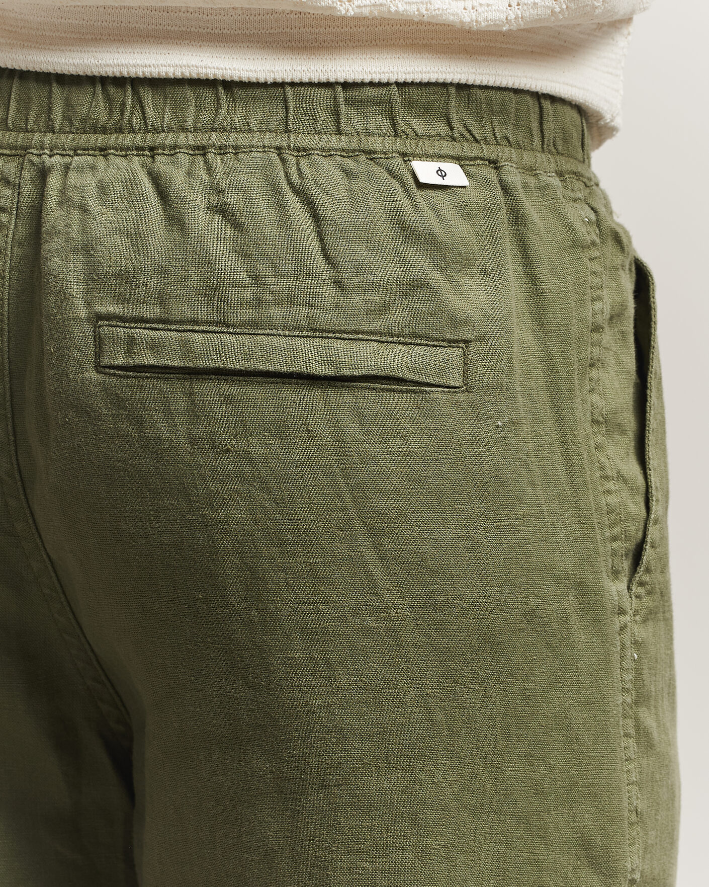 Homme | Pantalons | Samsøe Samsøe | Jabari Linen Drawstring Trousers Burnt Olive