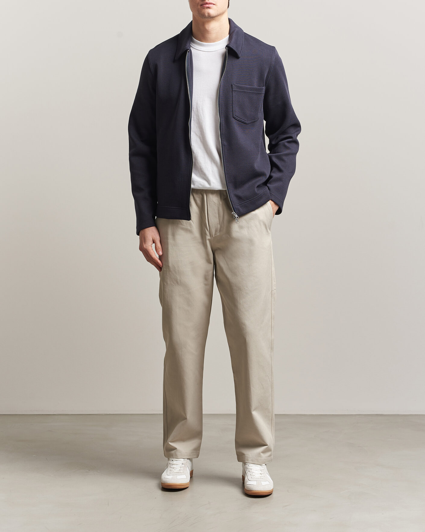 Heren | Broeken | Samsøe Samsøe | Jabari Cotton Drawstring Trousers Moonstruck